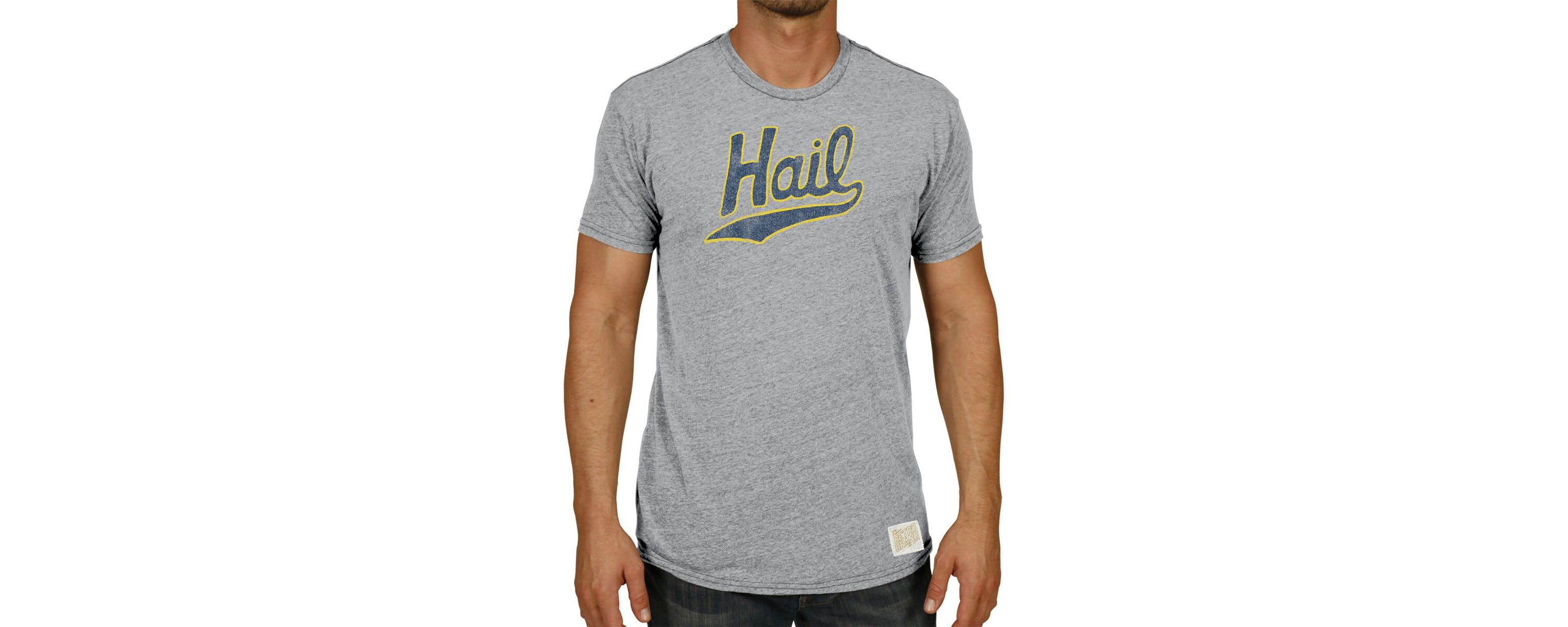 NCAA ed Michigan Wolverines Vintage Hail Tri-Blend T-Shirt