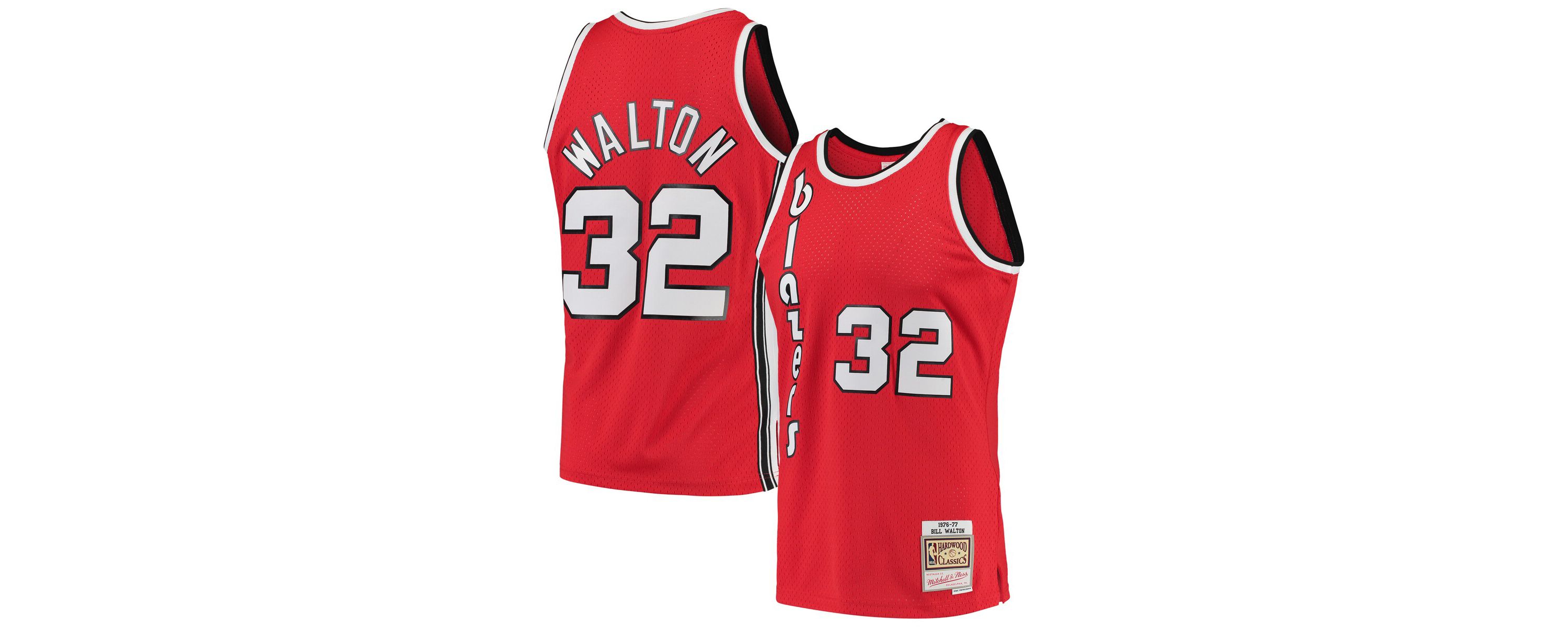 NBA Bill Walton Portland Trail Blazers 1976/77 Hardwood Classics Swingman Jersey