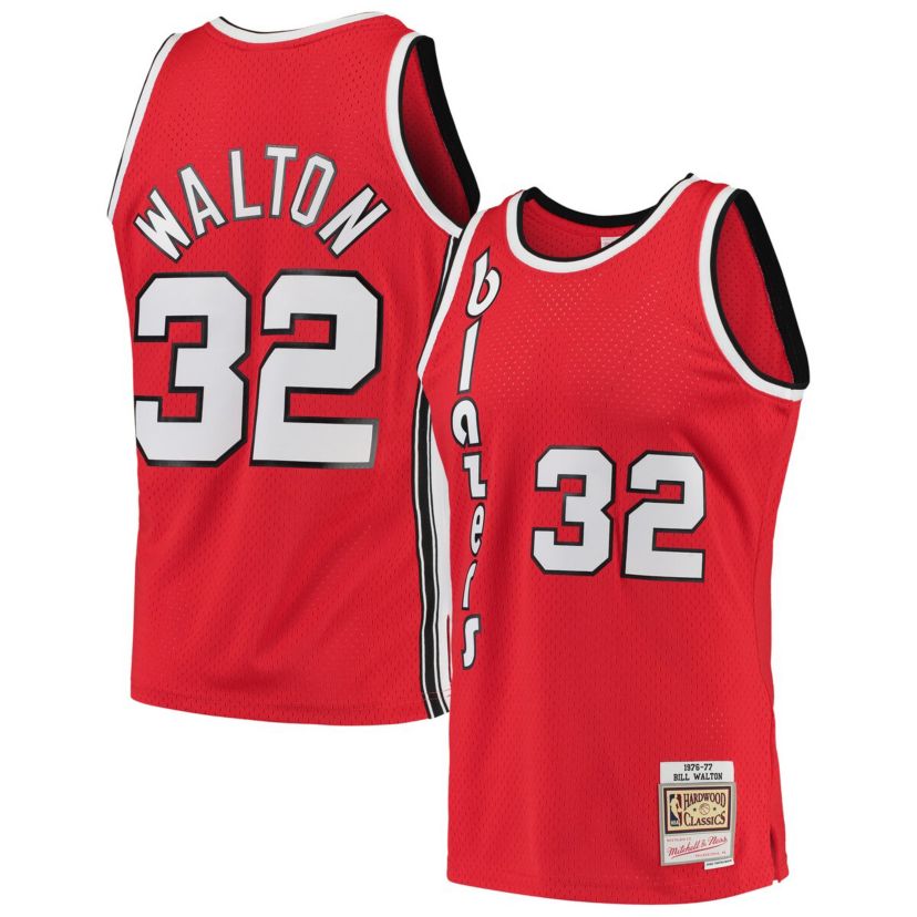 NBA Bill Walton Portland Trail Blazers 1976/77 Hardwood Classics Swingman Jersey