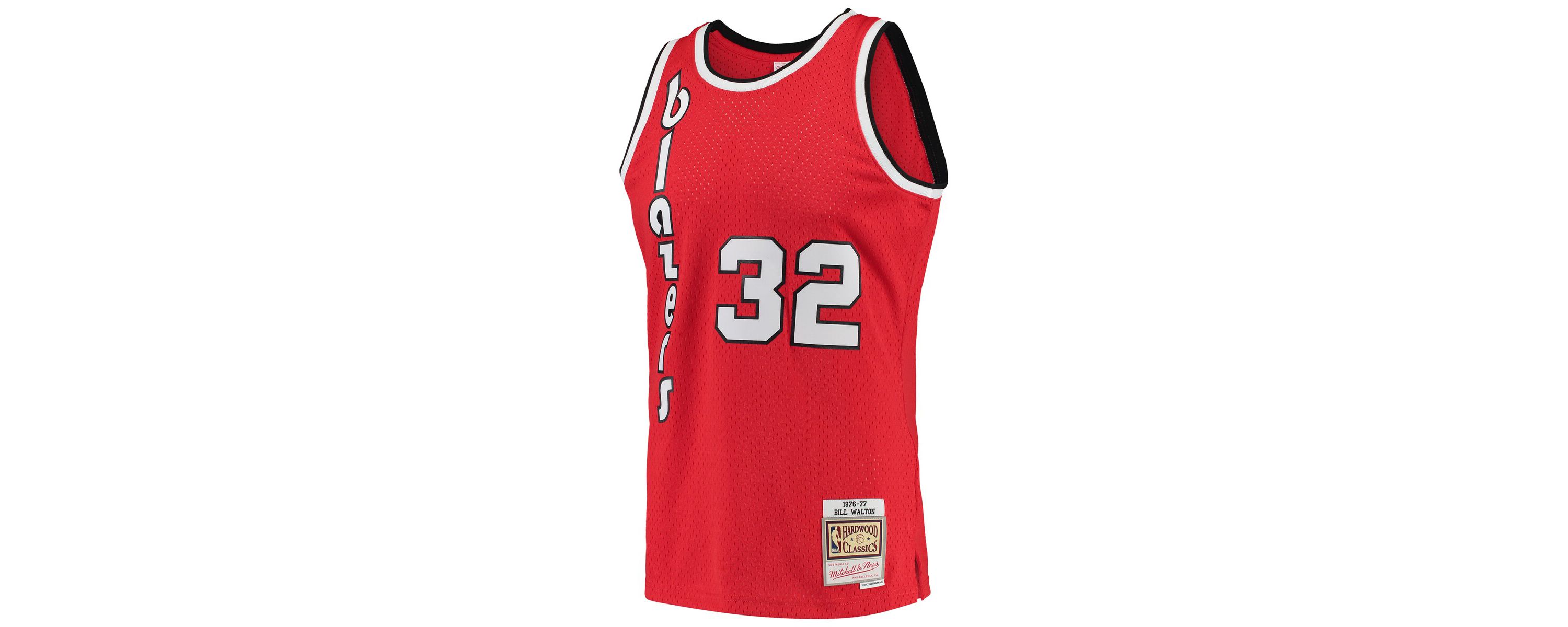 NBA Bill Walton Portland Trail Blazers 1976/77 Hardwood Classics Swingman Jersey