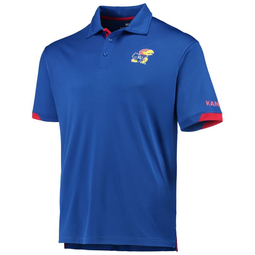 NCAA Kansas Jayhawks Santry Lightweight Polo