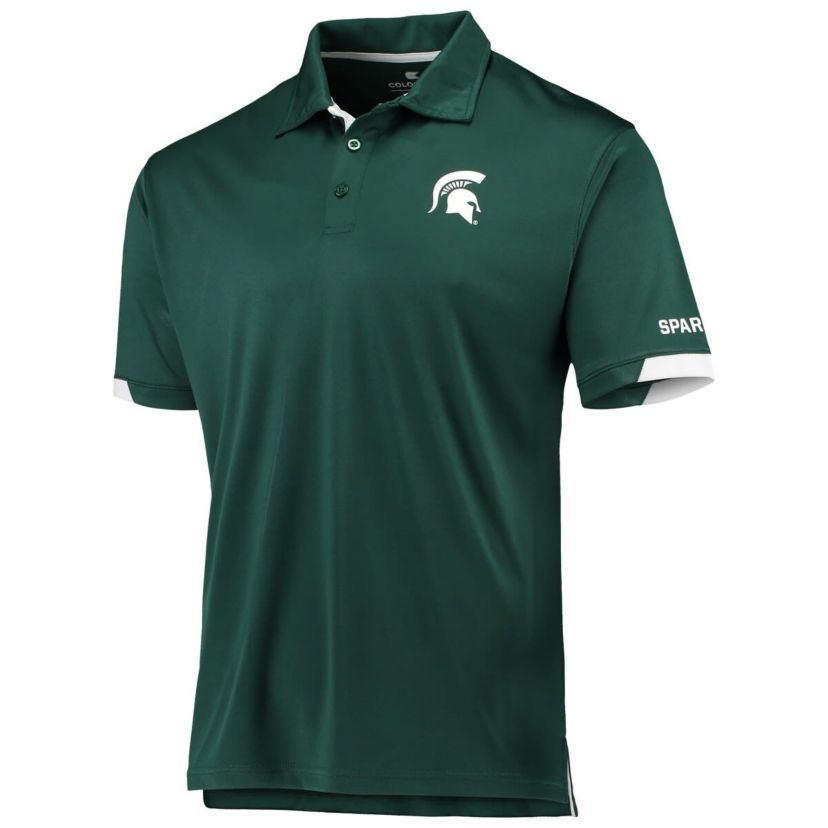 NCAA Michigan State Spartans Santry Lightweight Polo
