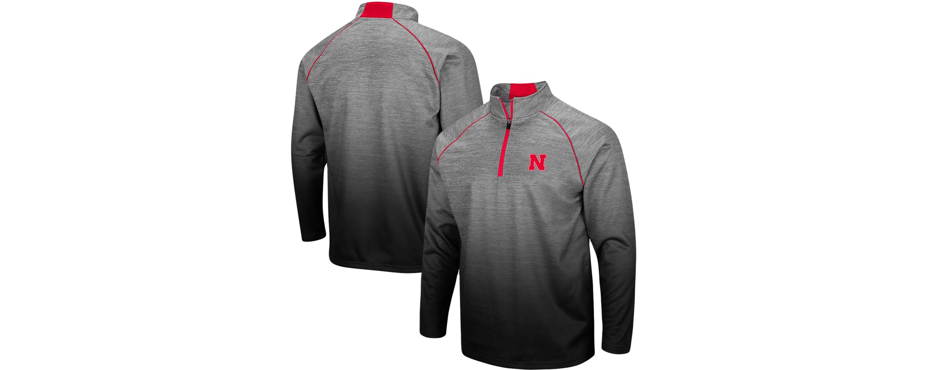 NCAA ed Nebraska Huskers Sitwell Sublimated Quarter-Zip Pullover Jacket