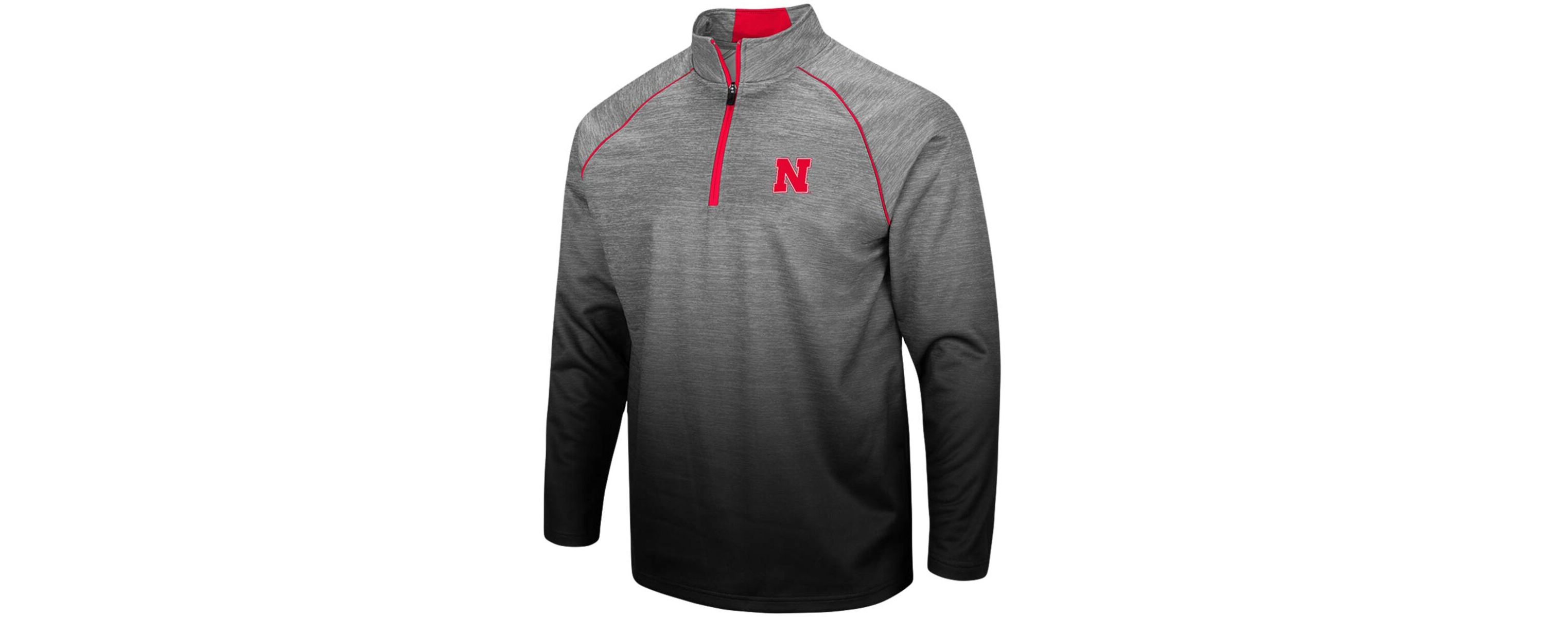 NCAA ed Nebraska Huskers Sitwell Sublimated Quarter-Zip Pullover Jacket