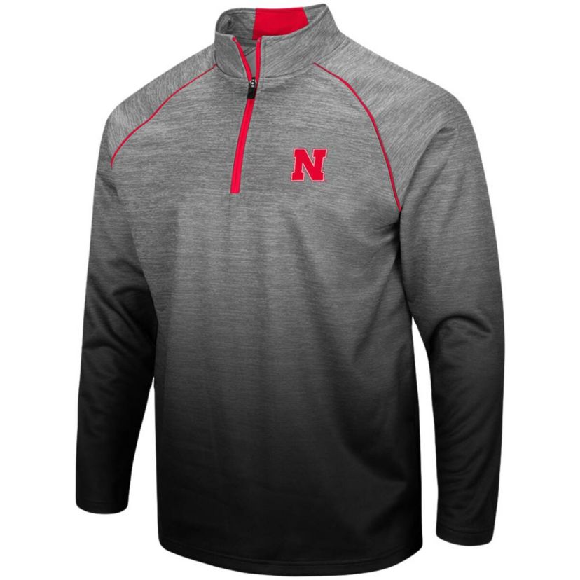 NCAA ed Nebraska Huskers Sitwell Sublimated Quarter-Zip Pullover Jacket