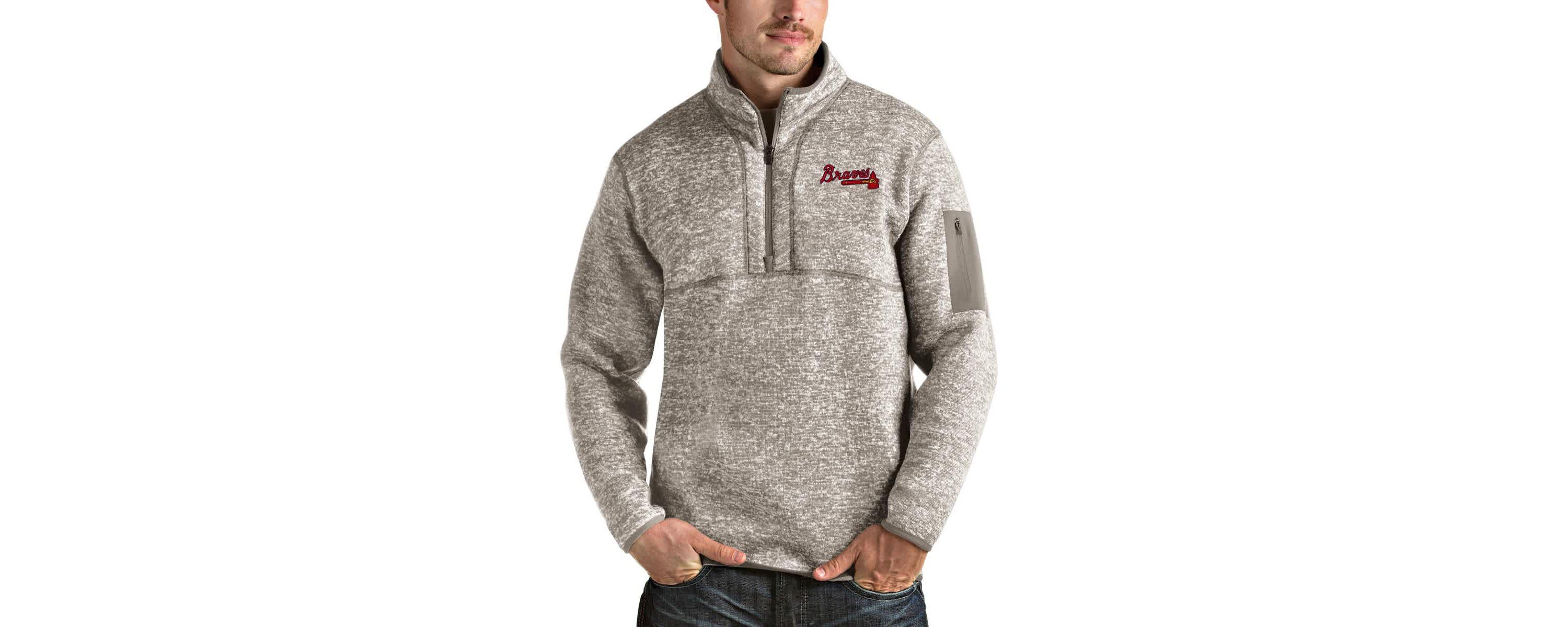 MLB Atlanta Braves Fortune Quarter-Zip Pullover Jacket
