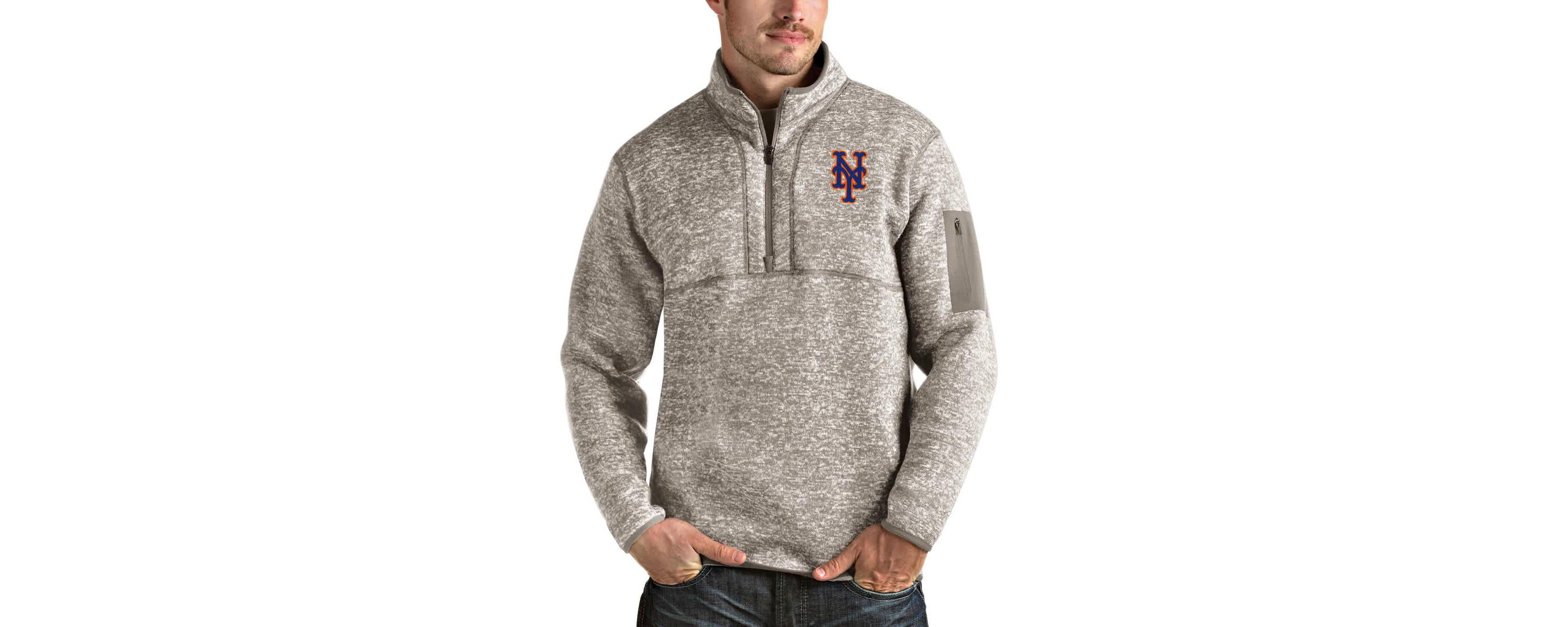 MLB New York Mets Fortune Quarter-Zip Pullover Jacket