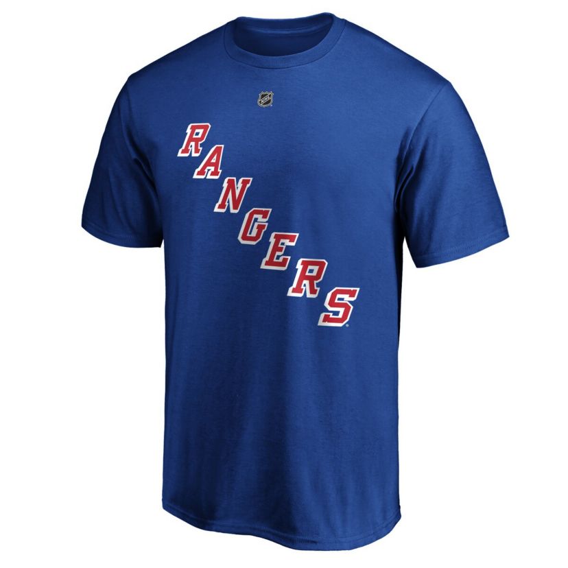 NHL Fanatics Artemi Panarin New York Rangers Player Authentic Stack Name & Number T-Shirt