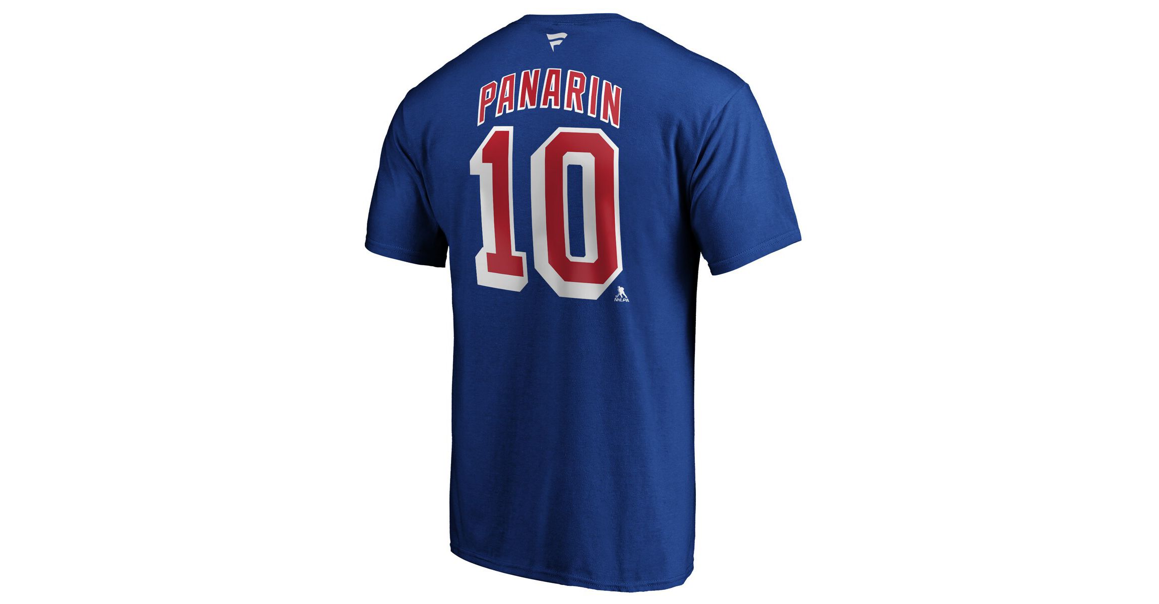 NHL Fanatics Artemi Panarin New York Rangers Player Authentic Stack Name & Number T-Shirt