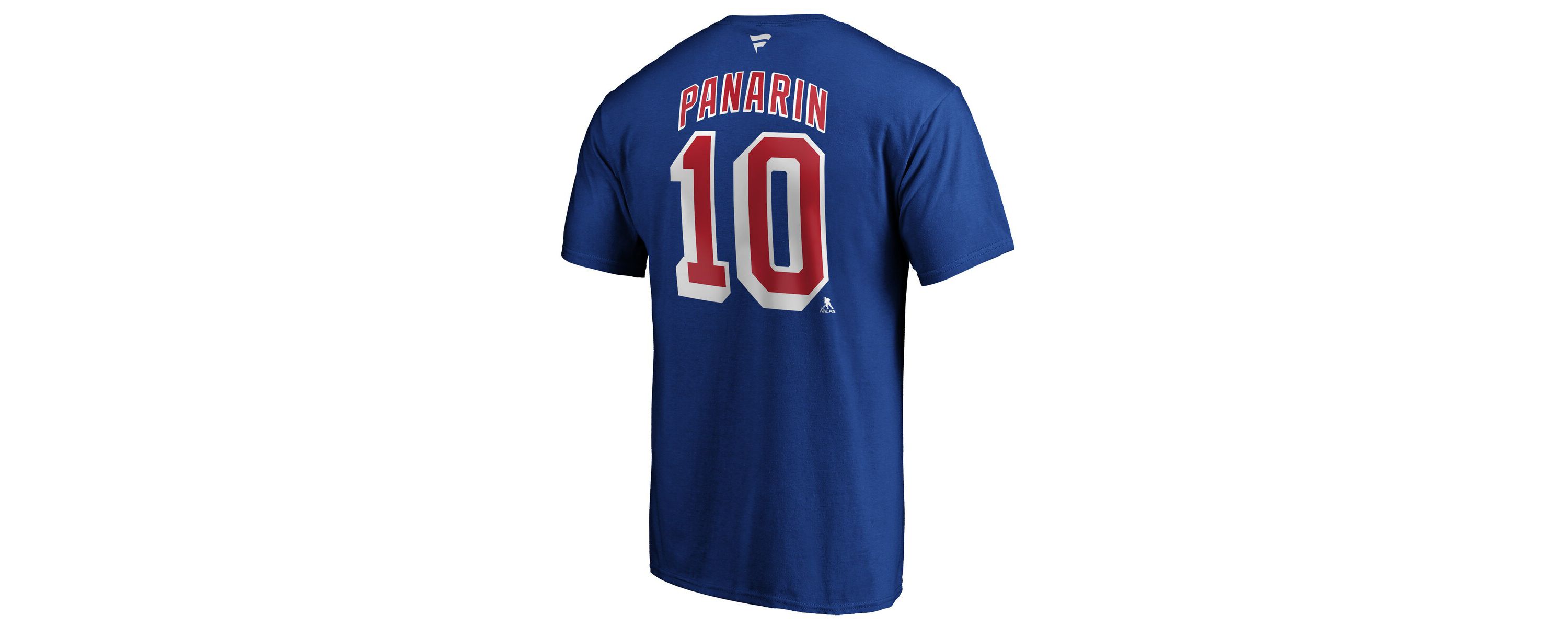 NHL Fanatics Artemi Panarin New York Rangers Player Authentic Stack Name & Number T-Shirt