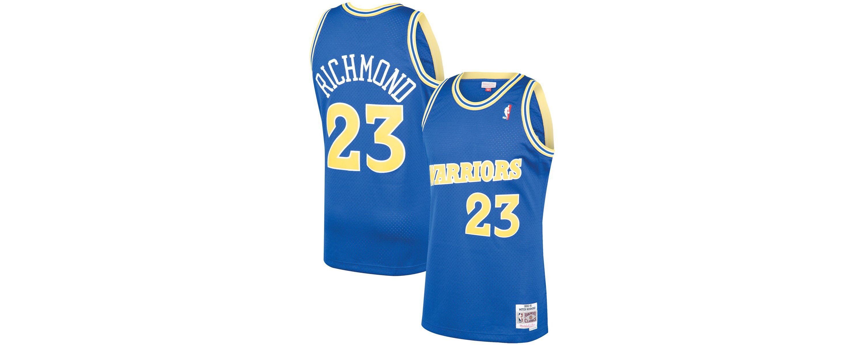 NBA Mitch Richmond Golden State Warriors 1990/91 Hardwood Classics Swingman Jersey