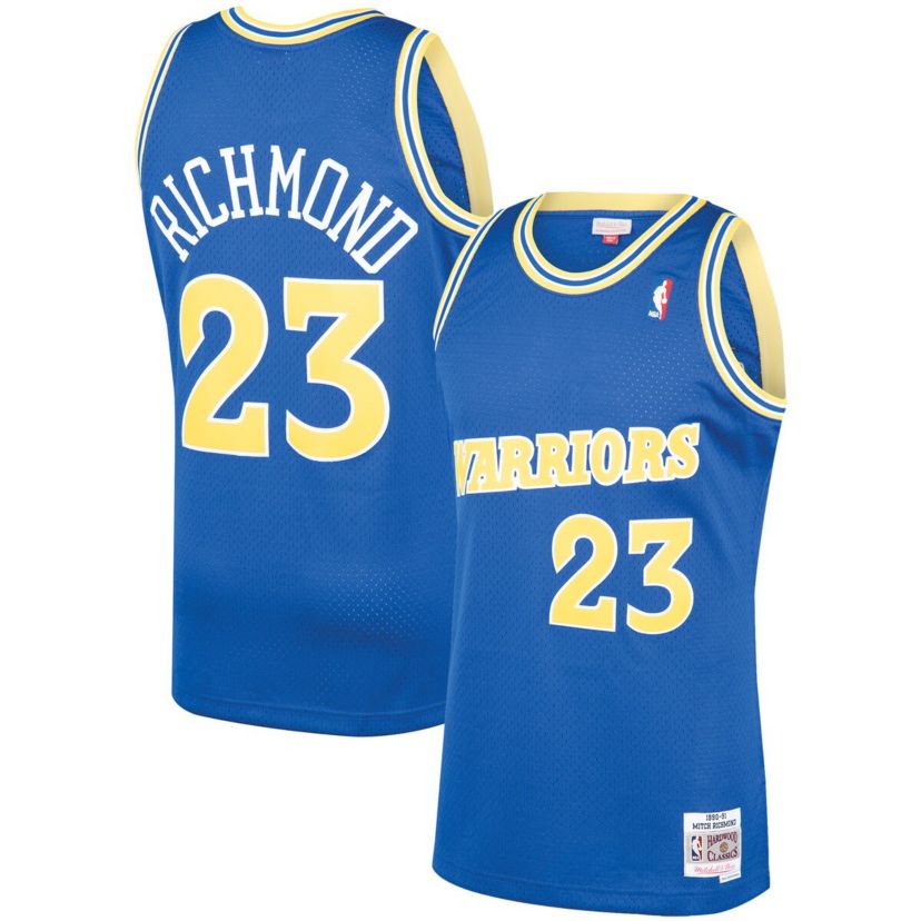 NBA Mitch Richmond Golden State Warriors 1990/91 Hardwood Classics Swingman Jersey