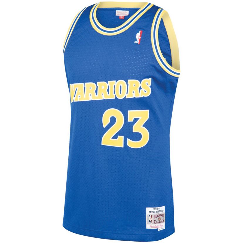NBA Mitch Richmond Golden State Warriors 1990/91 Hardwood Classics Swingman Jersey