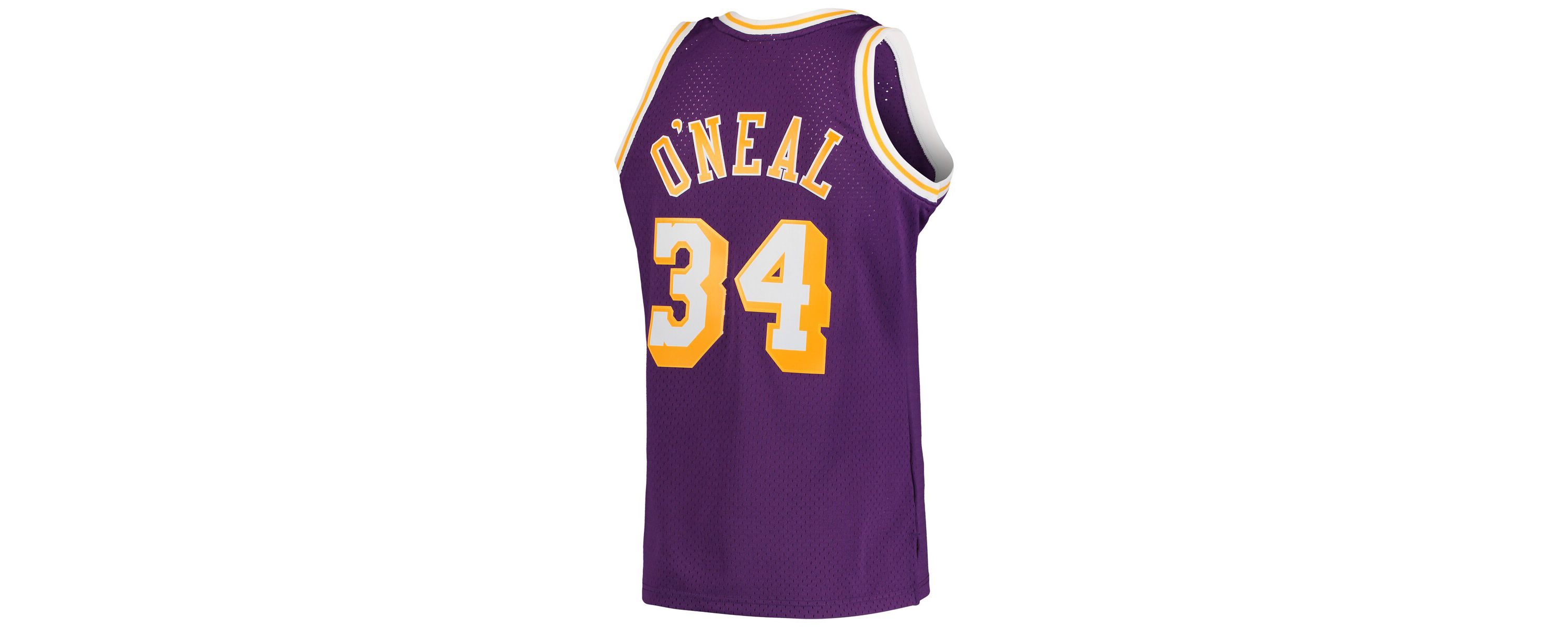 NBA Shaquille ONeal Los Angeles Lakers Hardwood Classics Swingman Jersey
