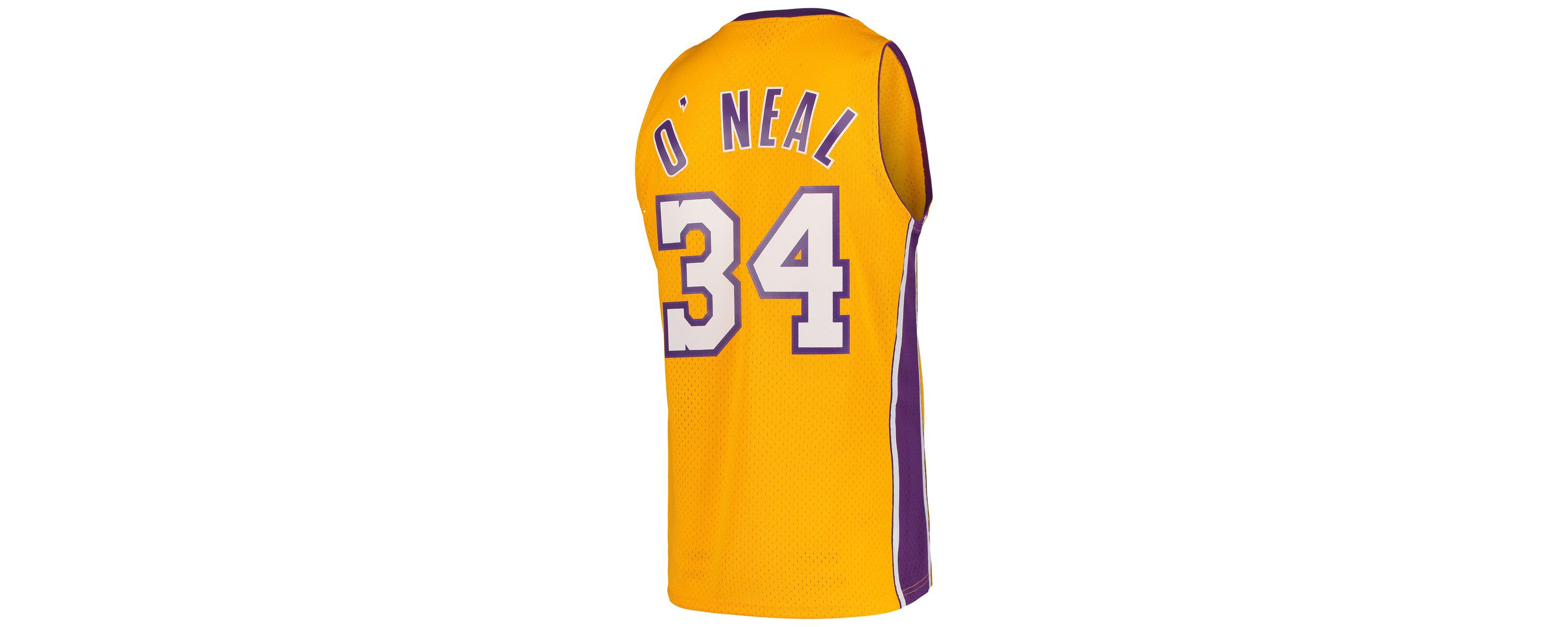 NBA Shaquille ONeal Los Angeles Lakers Hardwood Classics Swingman Jersey