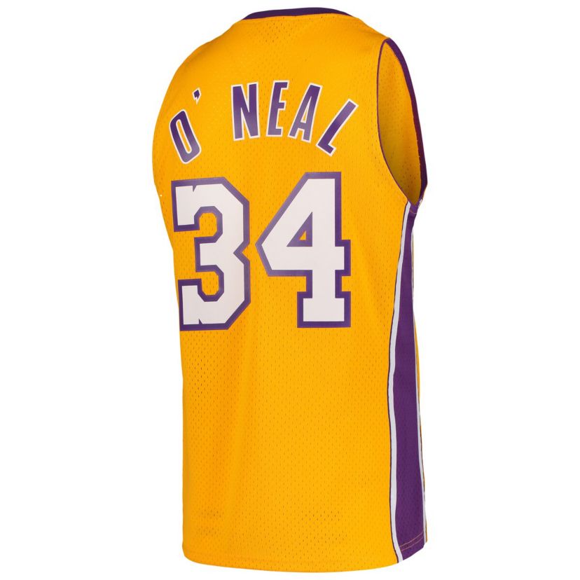 NBA Shaquille ONeal Los Angeles Lakers Hardwood Classics Swingman Jersey