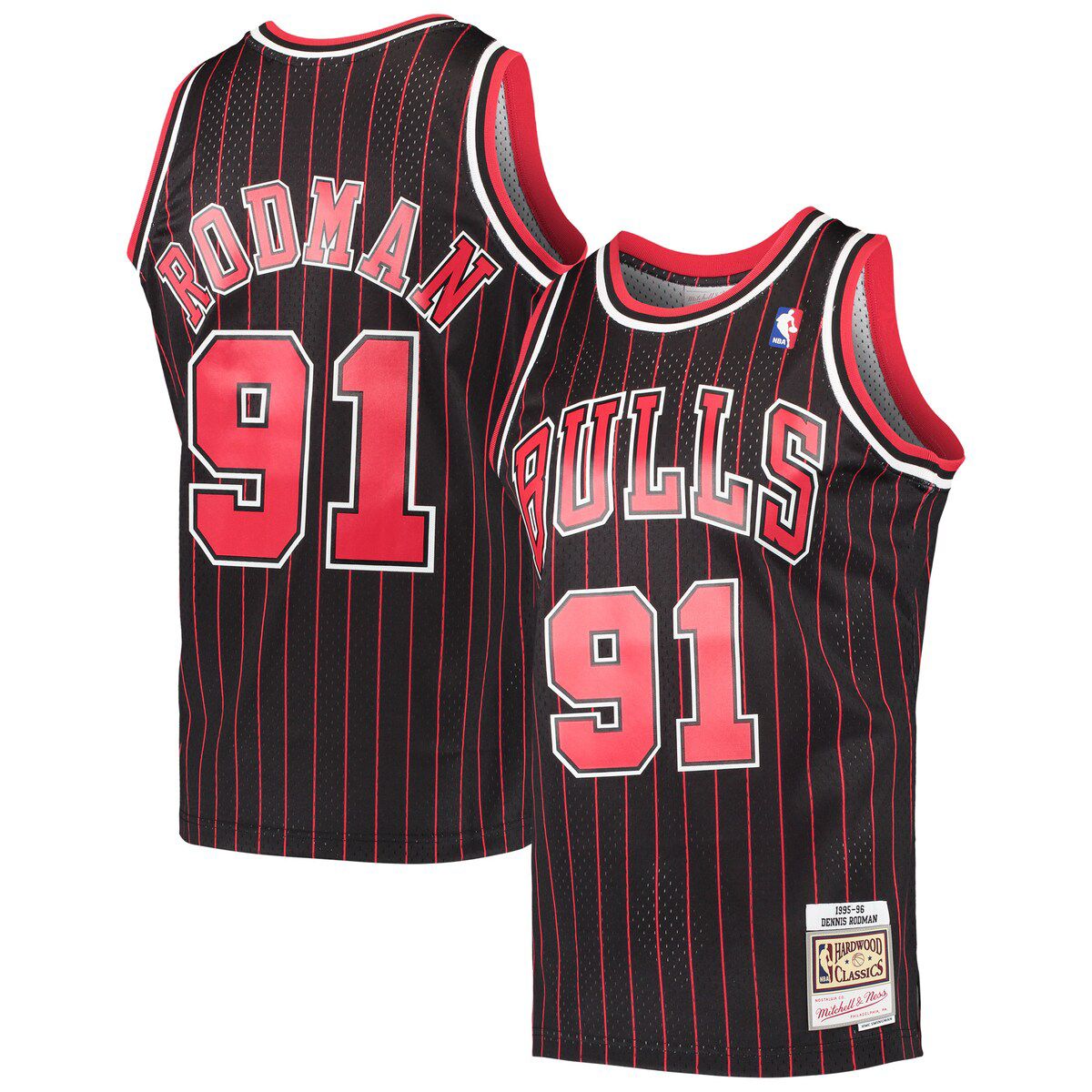 NBA Dennis Rodman Chicago Bulls Hardwood Classics Swingman Jersey