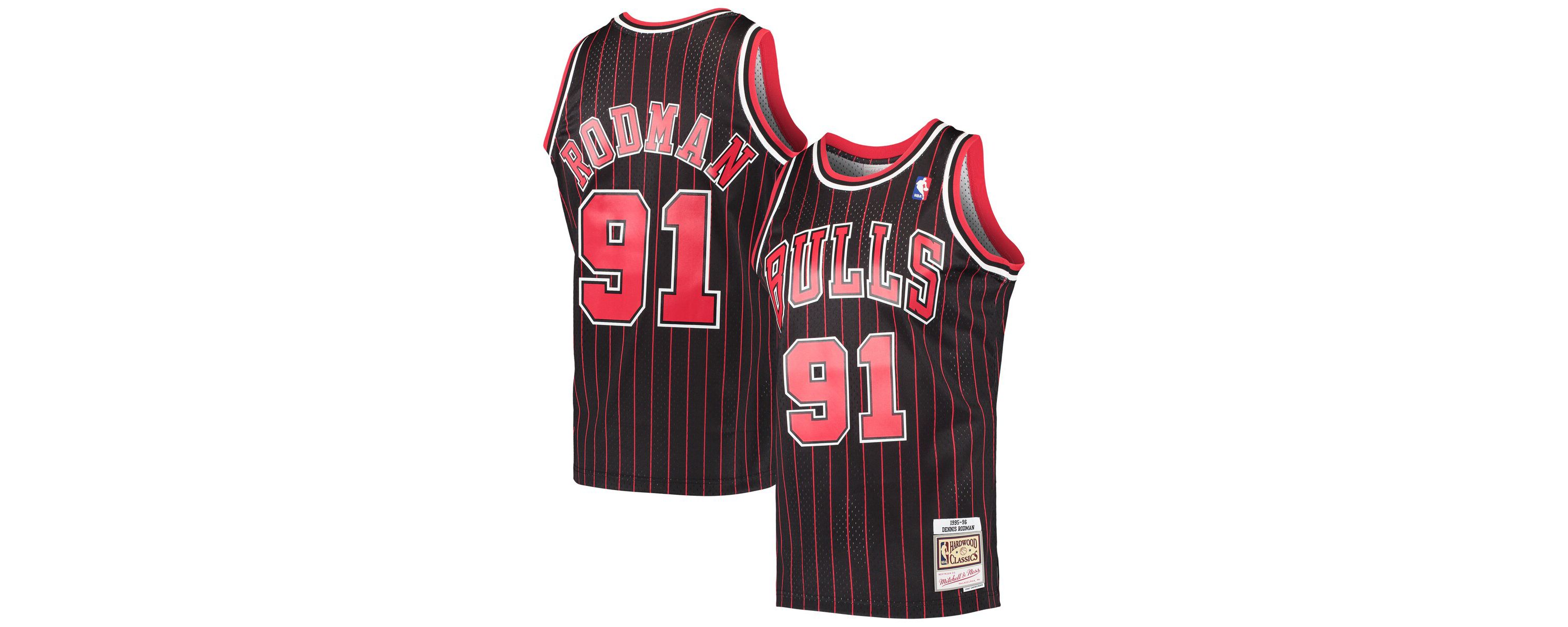 NBA Dennis Rodman Chicago Bulls Hardwood Classics Swingman Jersey