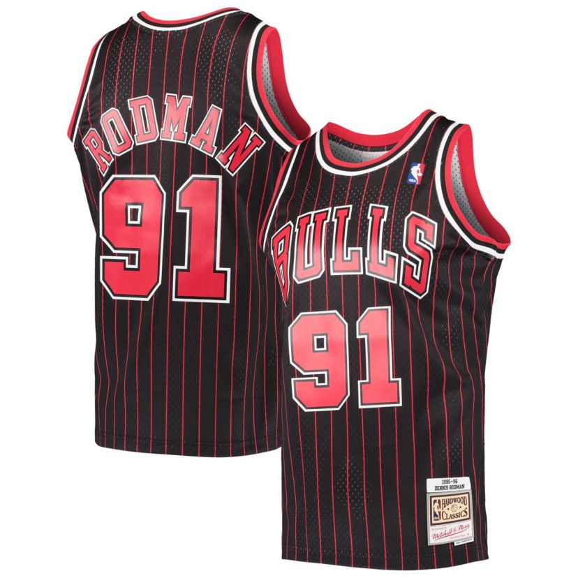 NBA Dennis Rodman Chicago Bulls Hardwood Classics Swingman Jersey