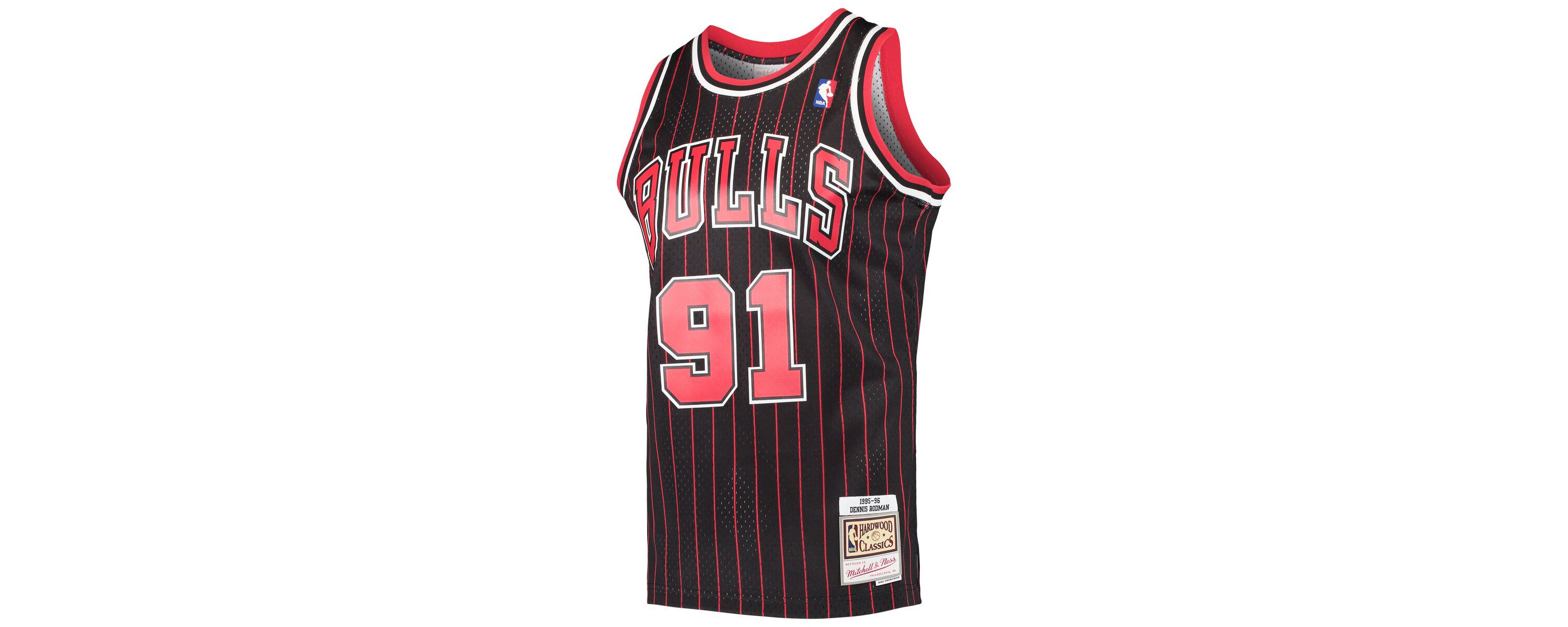 NBA Dennis Rodman Chicago Bulls Hardwood Classics Swingman Jersey
