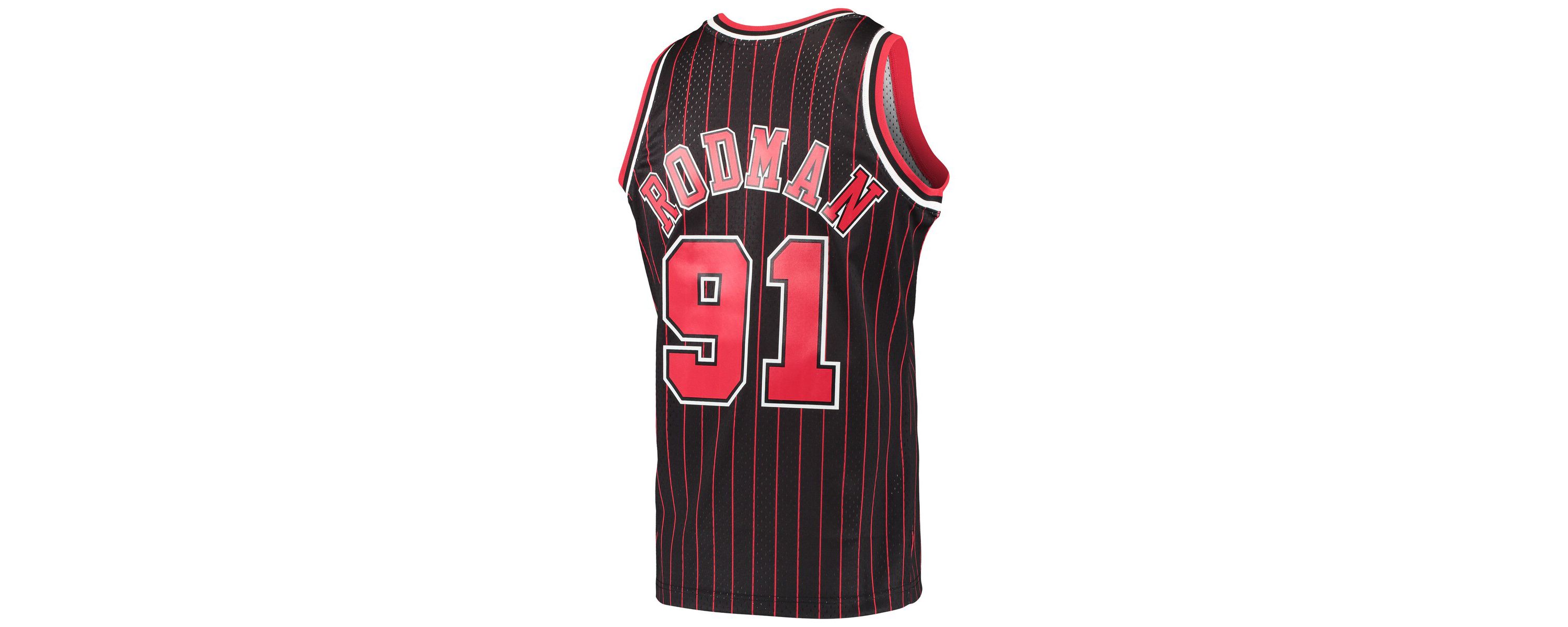 NBA Dennis Rodman Chicago Bulls Hardwood Classics Swingman Jersey