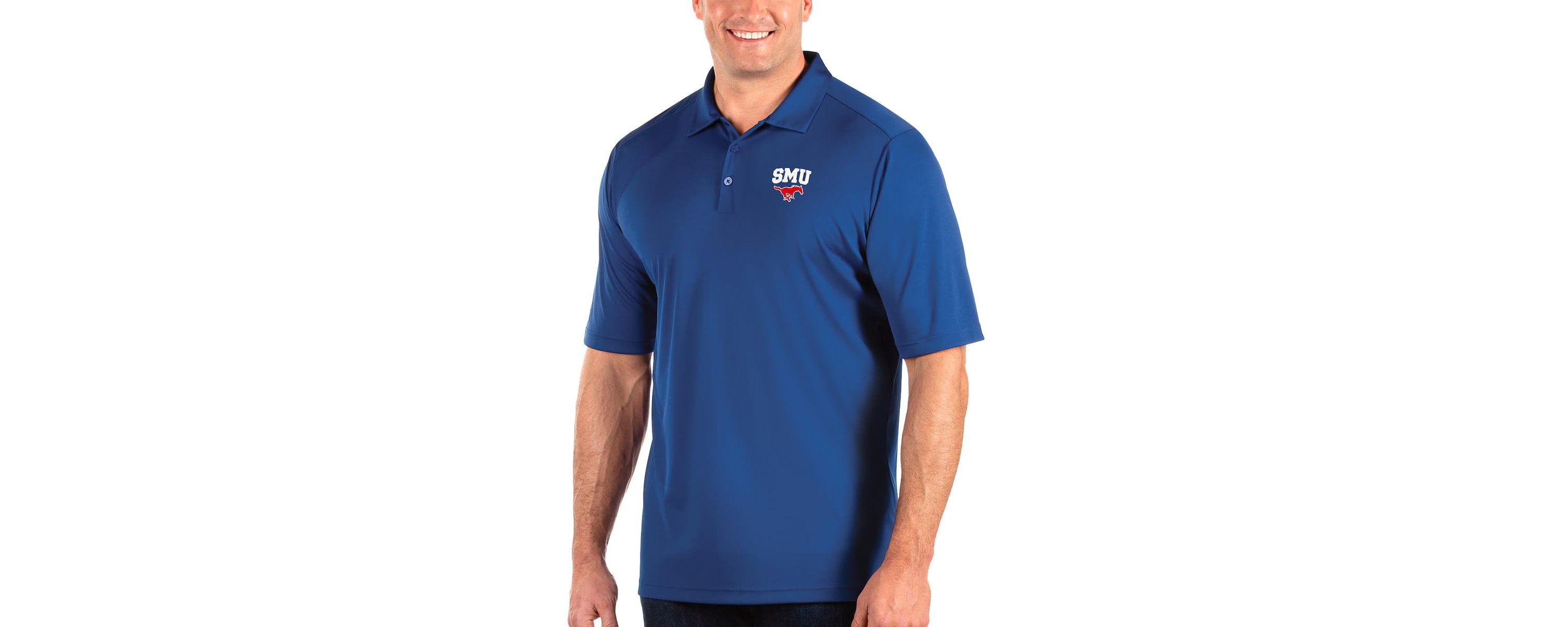 NCAA SMU Mustangs Big & Tall Tribute Polo