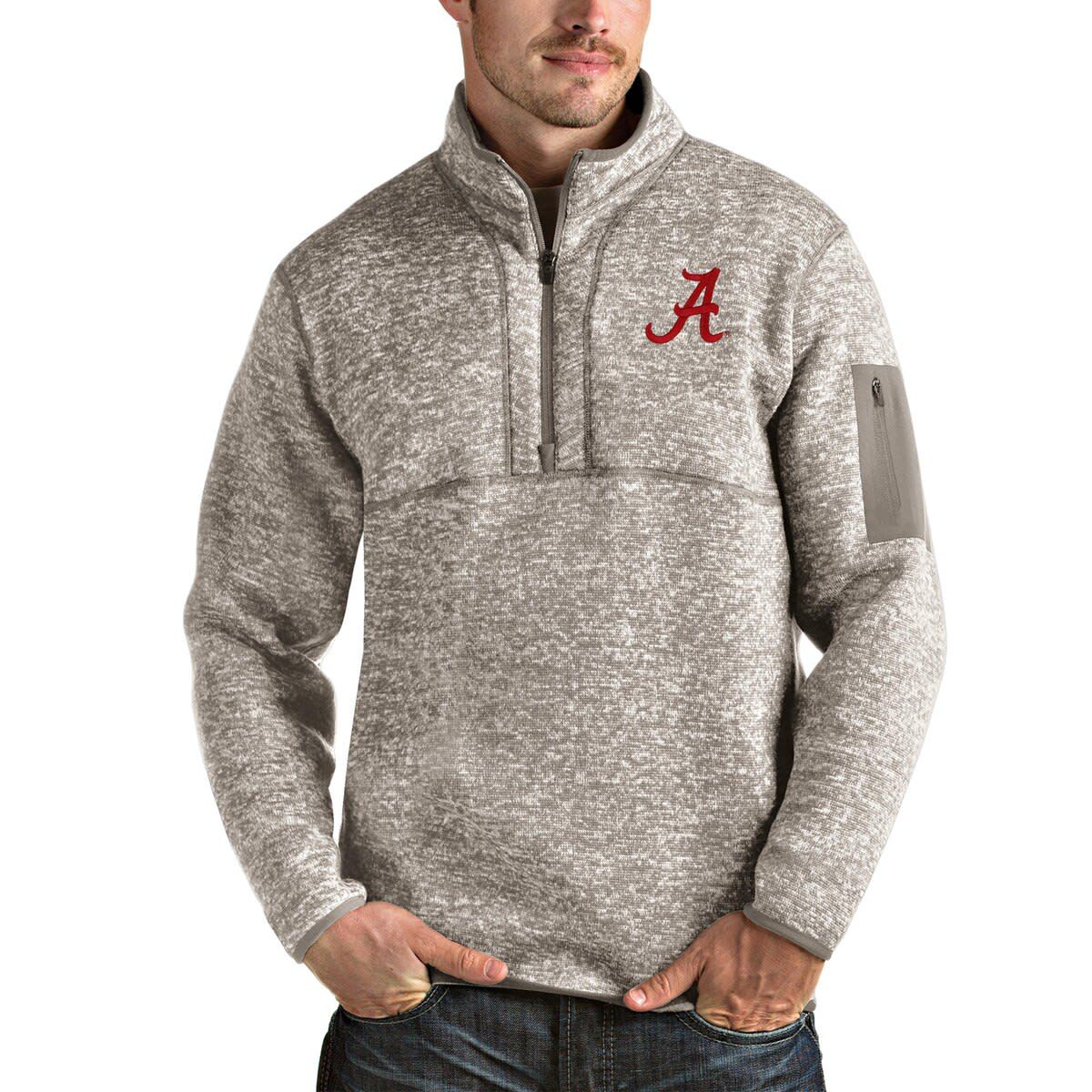 Alabama Crimson Tide NCAA Alabama Tide Fortune Half-Zip Pullover Jacket