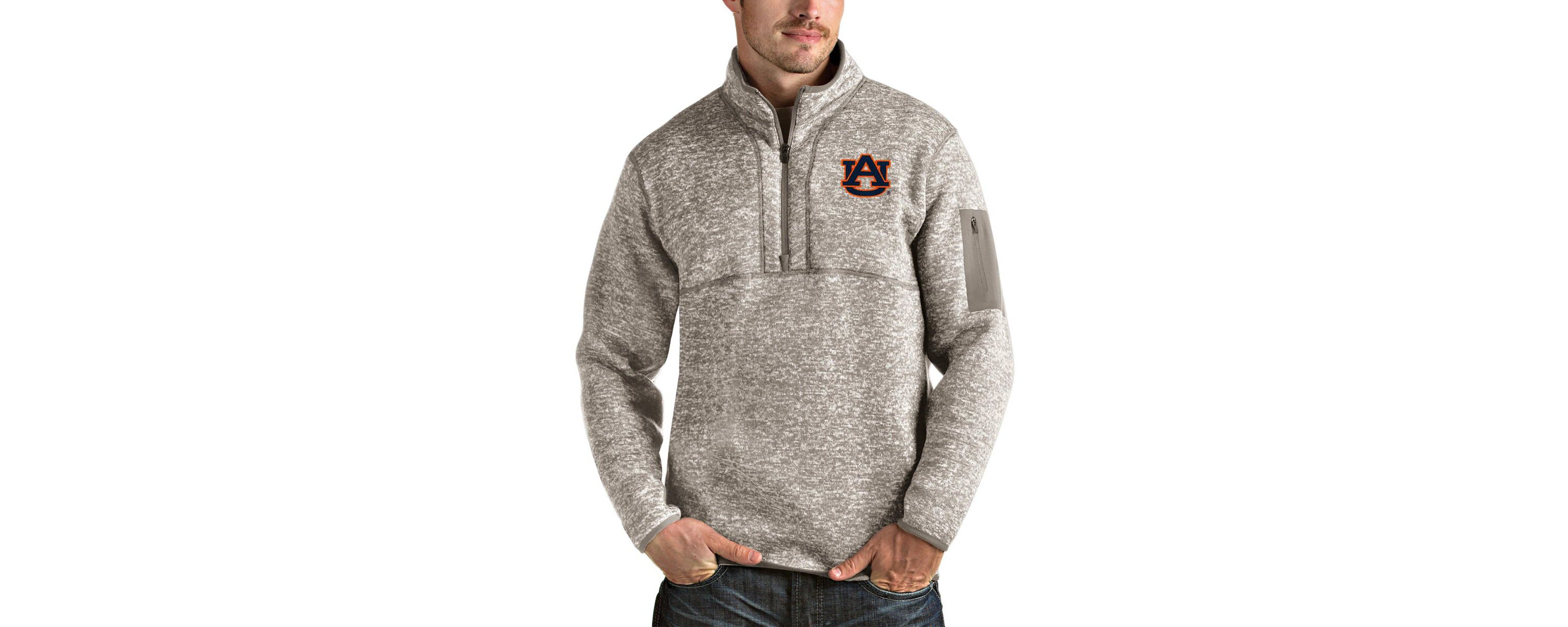 NCAA Auburn Tigers Fortune Half-Zip Pullover Jacket