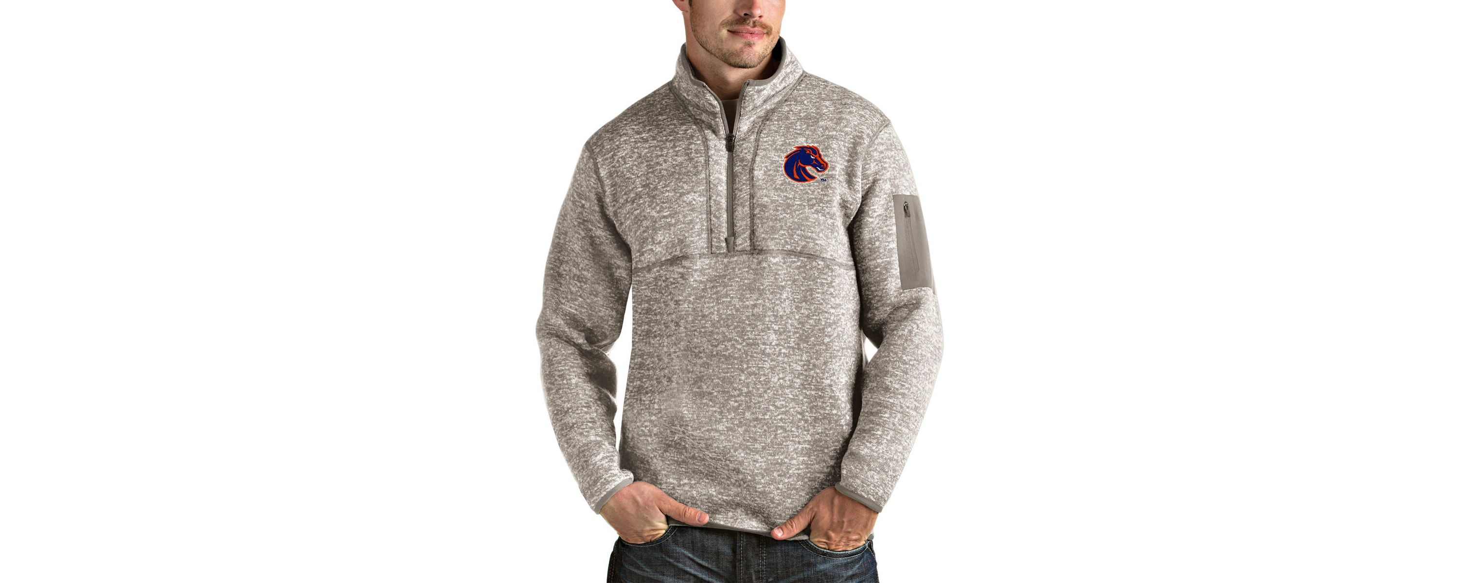 NCAA Boise State Broncos Fortune Half-Zip Pullover Jacket