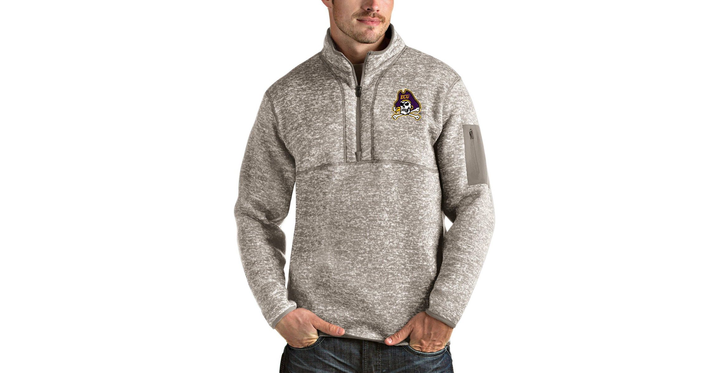 East Carolina Pirates NCAA ECU Pirates Fortune Half-Zip Pullover Jacket