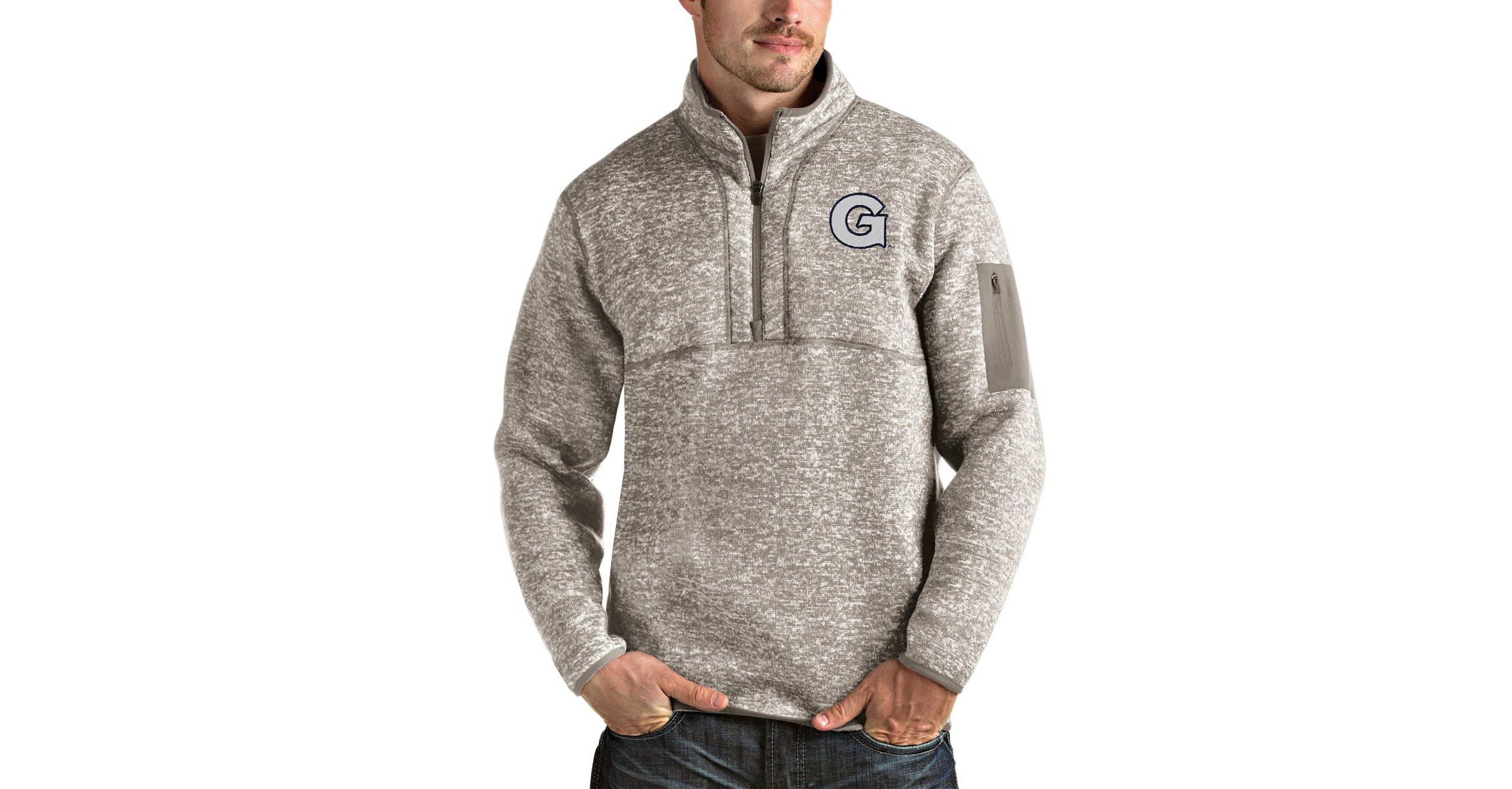 NCAA Georgetown Hoyas Fortune Half-Zip Pullover Jacket