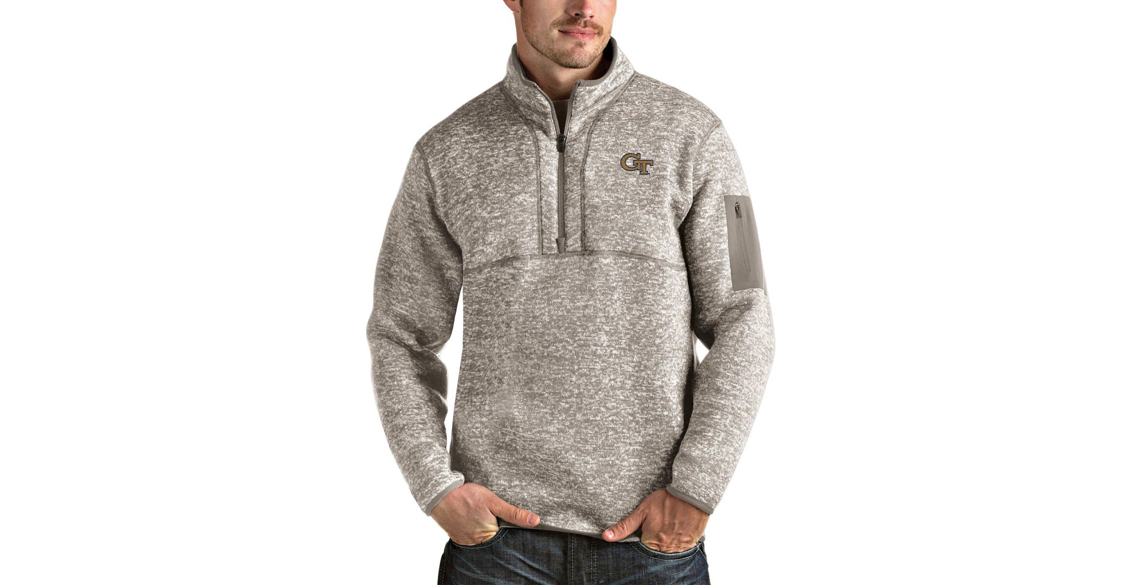 Georgia Tech Yellow Jackets NCAA Georgia Tech Jackets Fortune Half-Zip Pullover Jacket