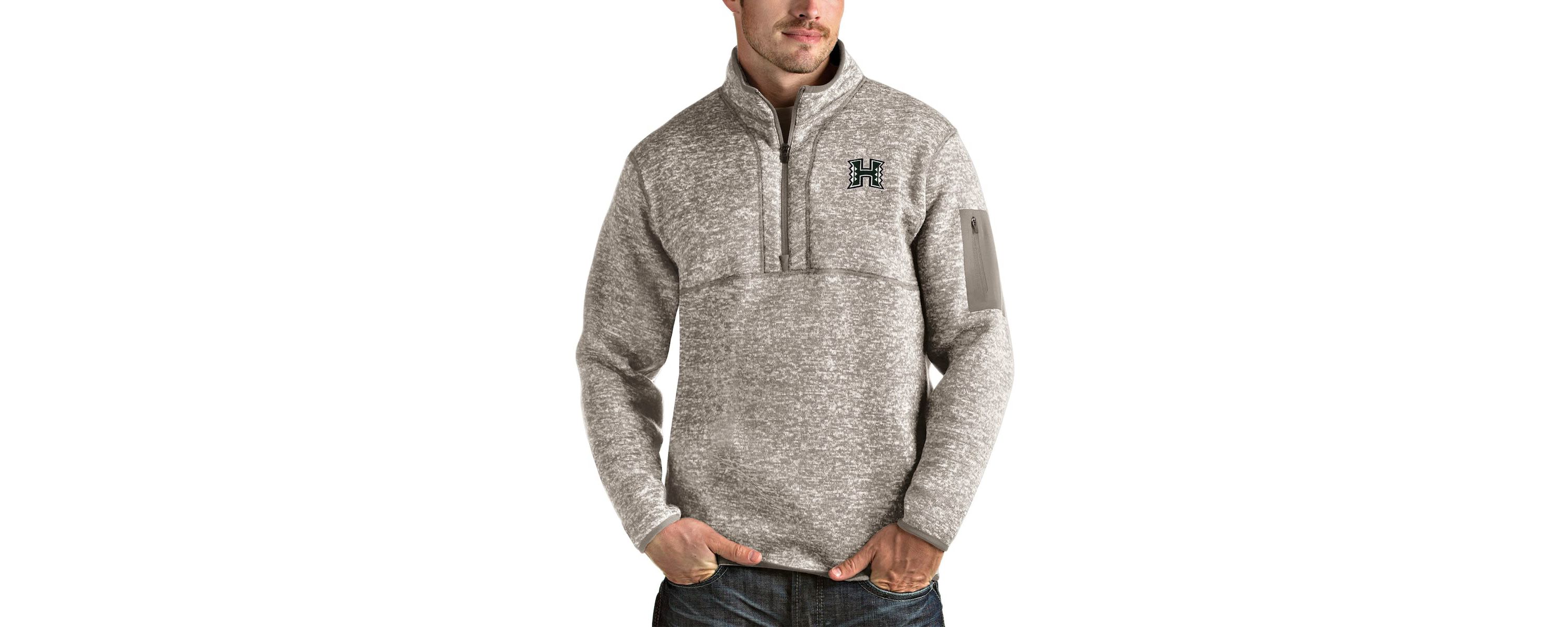 Hawaii Rainbow Warriors NCAA Hawaii Warriors Fortune Half-Zip Pullover Jacket