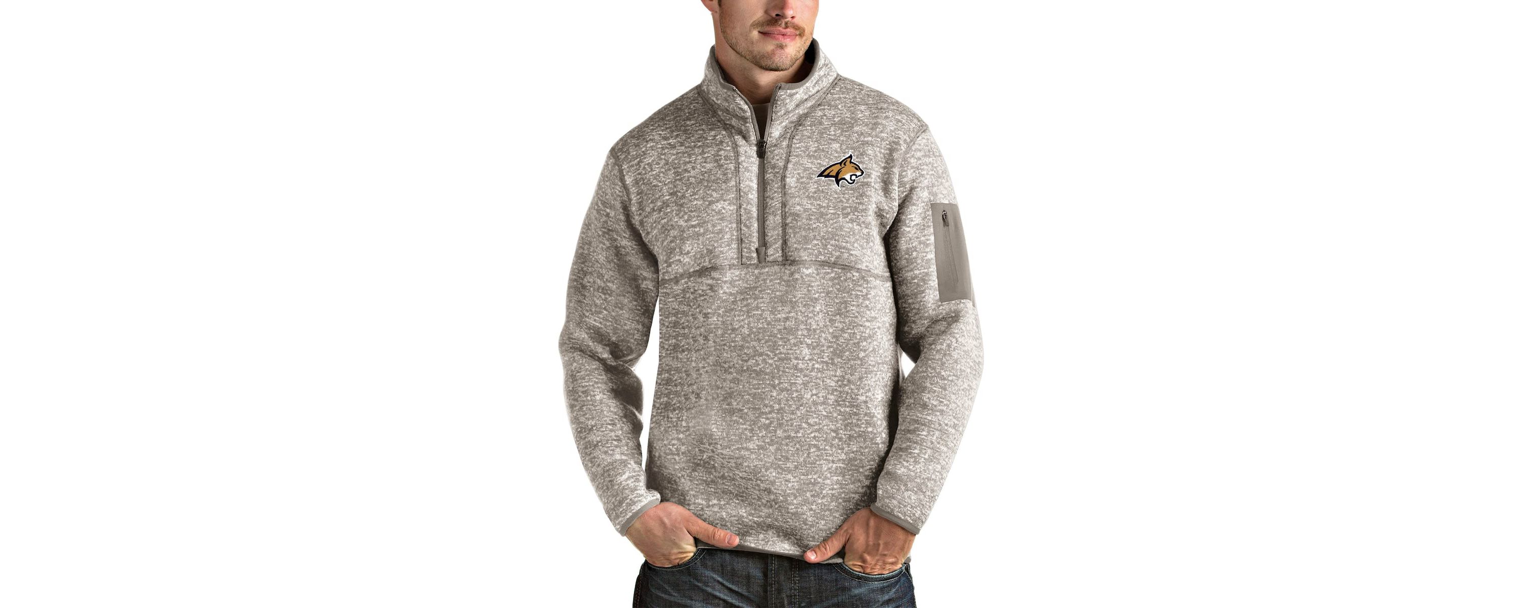 NCAA Montana State Bobcats Fortune Half-Zip Pullover Jacket