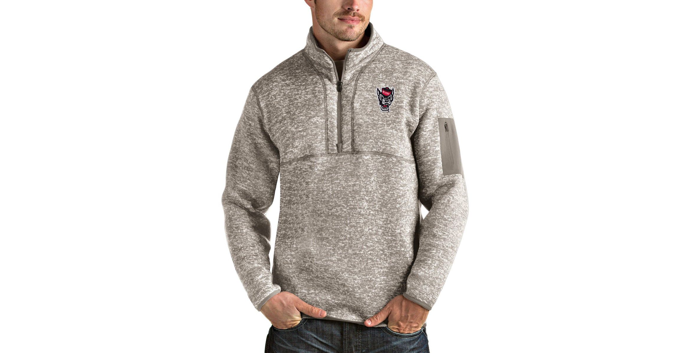 NCAA NC State Wolfpack Fortune Half-Zip Pullover Jacket