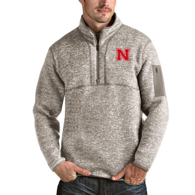 NCAA Nebraska Huskers Fortune Half-Zip Pullover Jacket