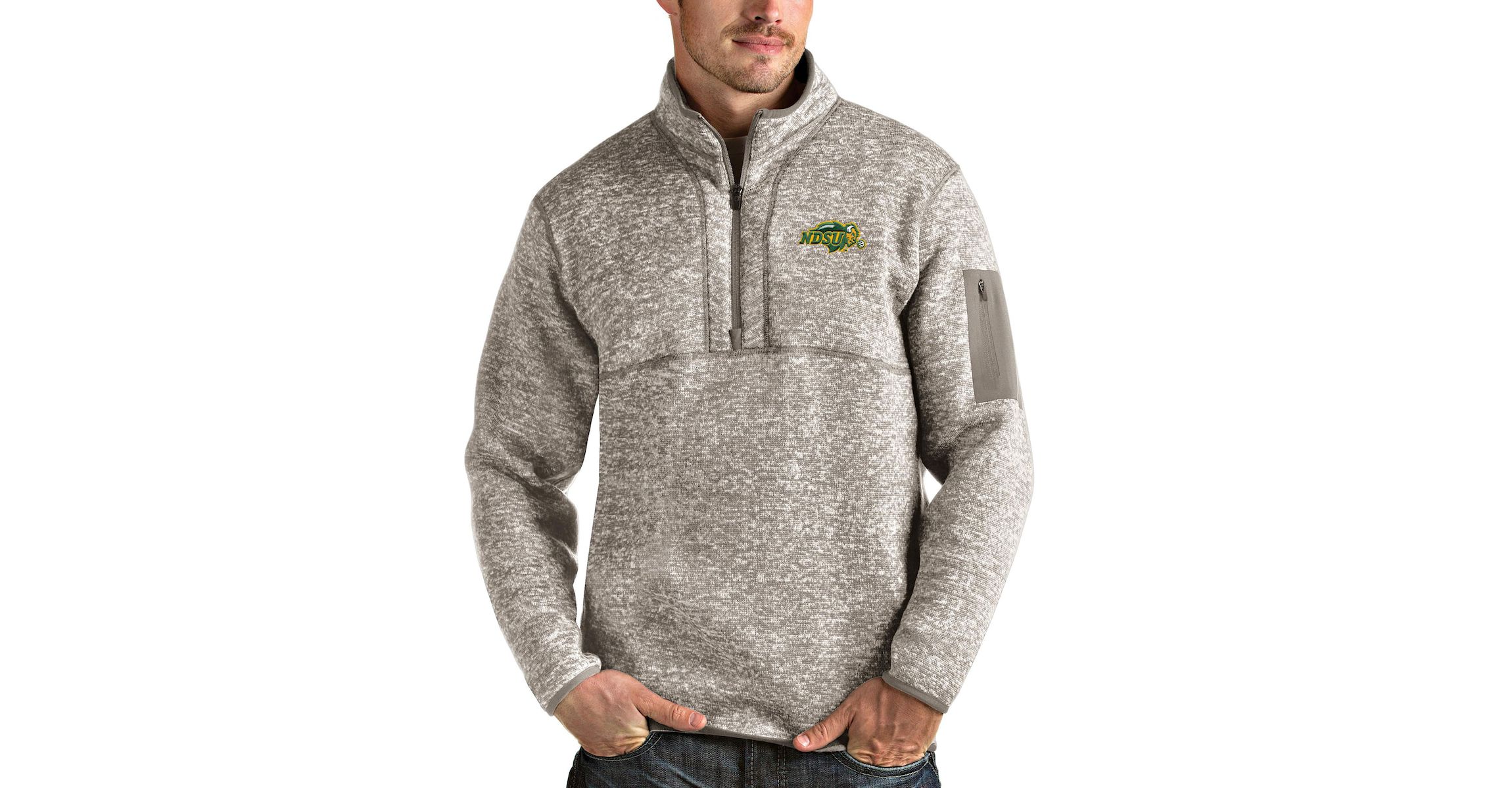 NCAA NDSU Bison Fortune Half-Zip Pullover Jacket