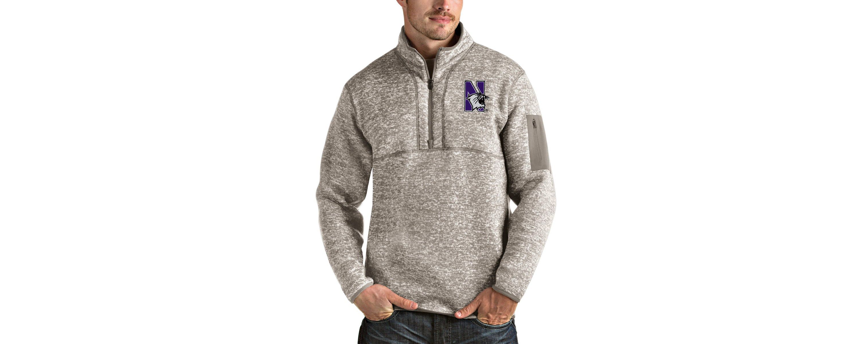 NCAA Northwestern Wildcats Fortune Half-Zip Pullover Jacket