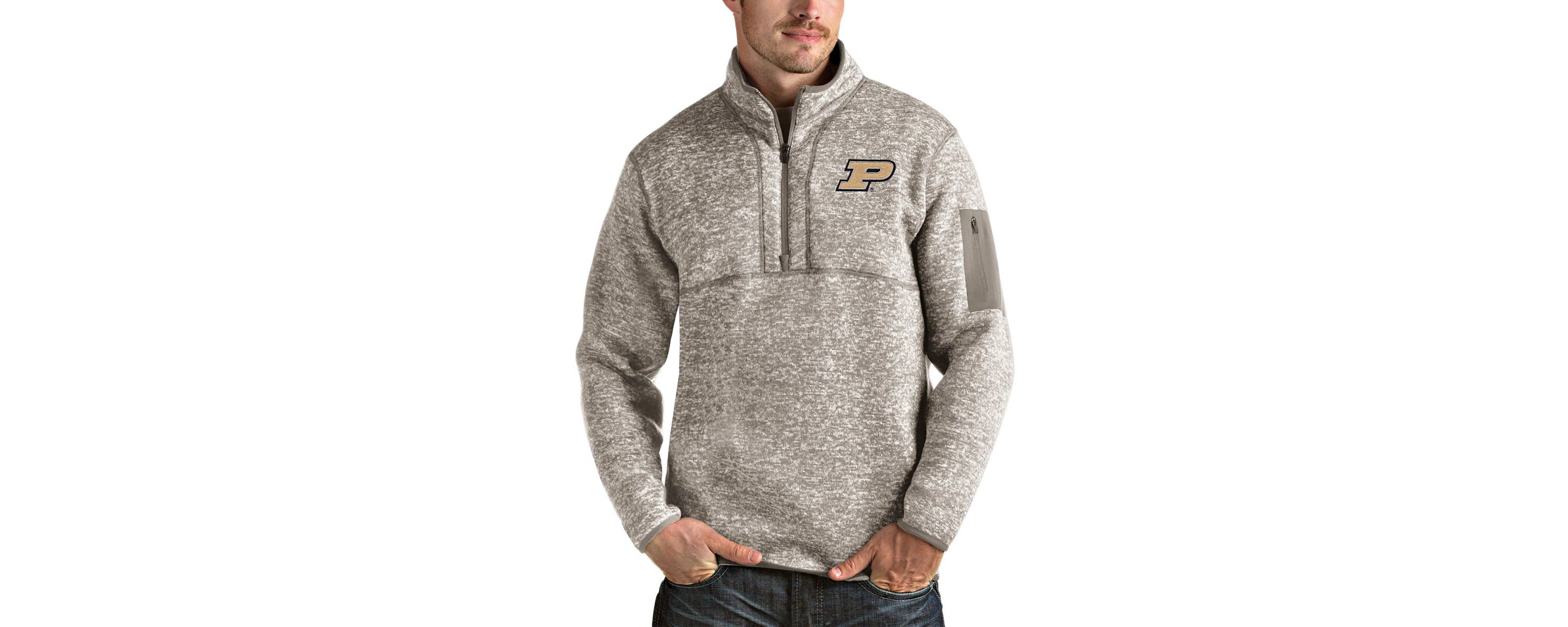NCAA Purdue Boilermakers Fortune Half-Zip Pullover Jacket