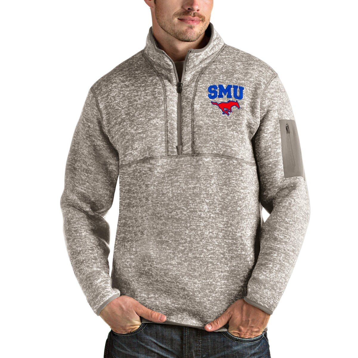 NCAA SMU Mustangs Fortune Half-Zip Pullover Jacket