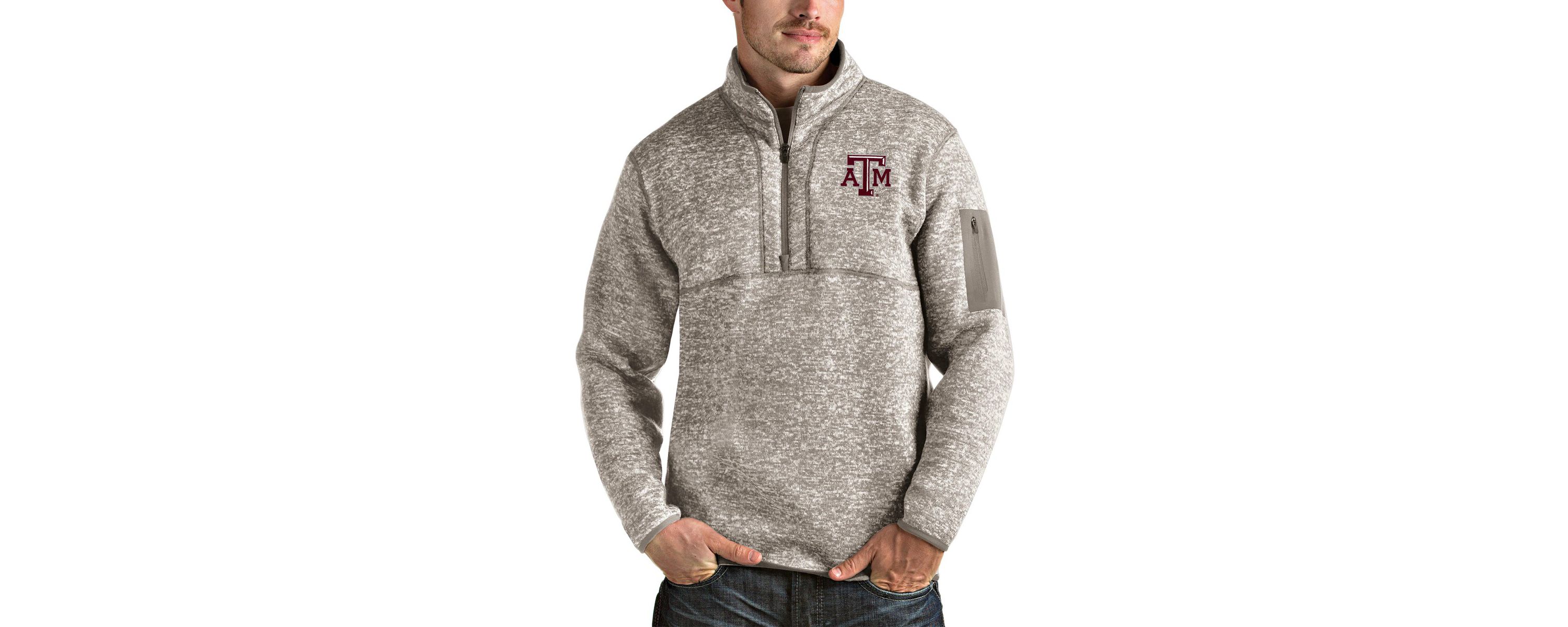 NCAA Texas A&M Aggies Fortune Half-Zip Pullover Jacket