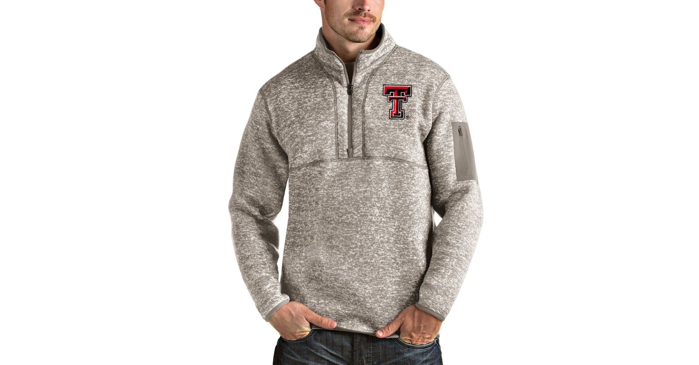 Texas Tech Red Raiders NCAA Texas Tech Raiders Fortune Half-Zip Pullover Jacket