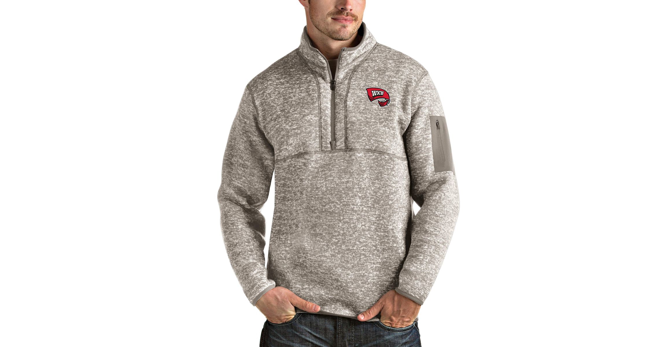 NCAA Western Kentucky Hilltoppers Fortune Half-Zip Pullover Jacket