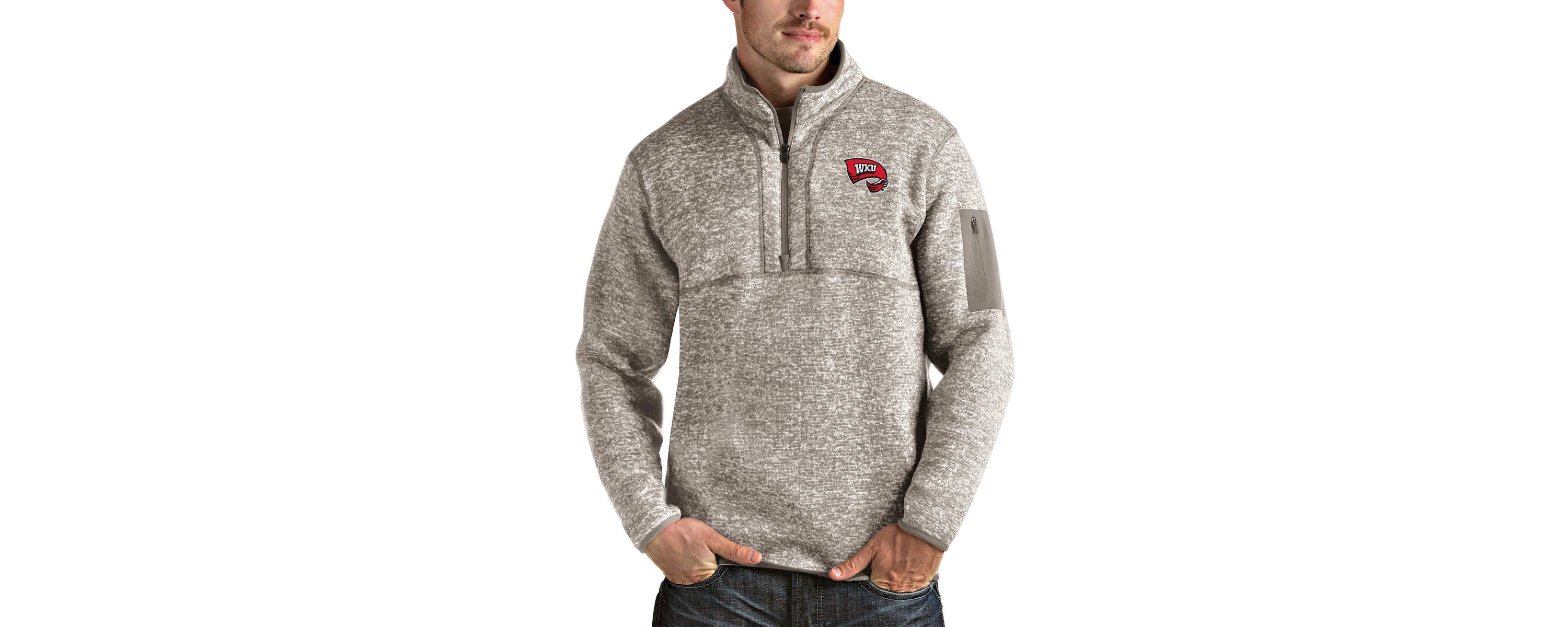 NCAA Western Kentucky Hilltoppers Fortune Half-Zip Pullover Jacket