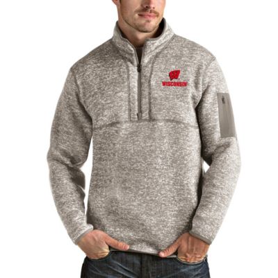 NCAA Wisconsin Badgers Fortune Half-Zip Pullover Jacket
