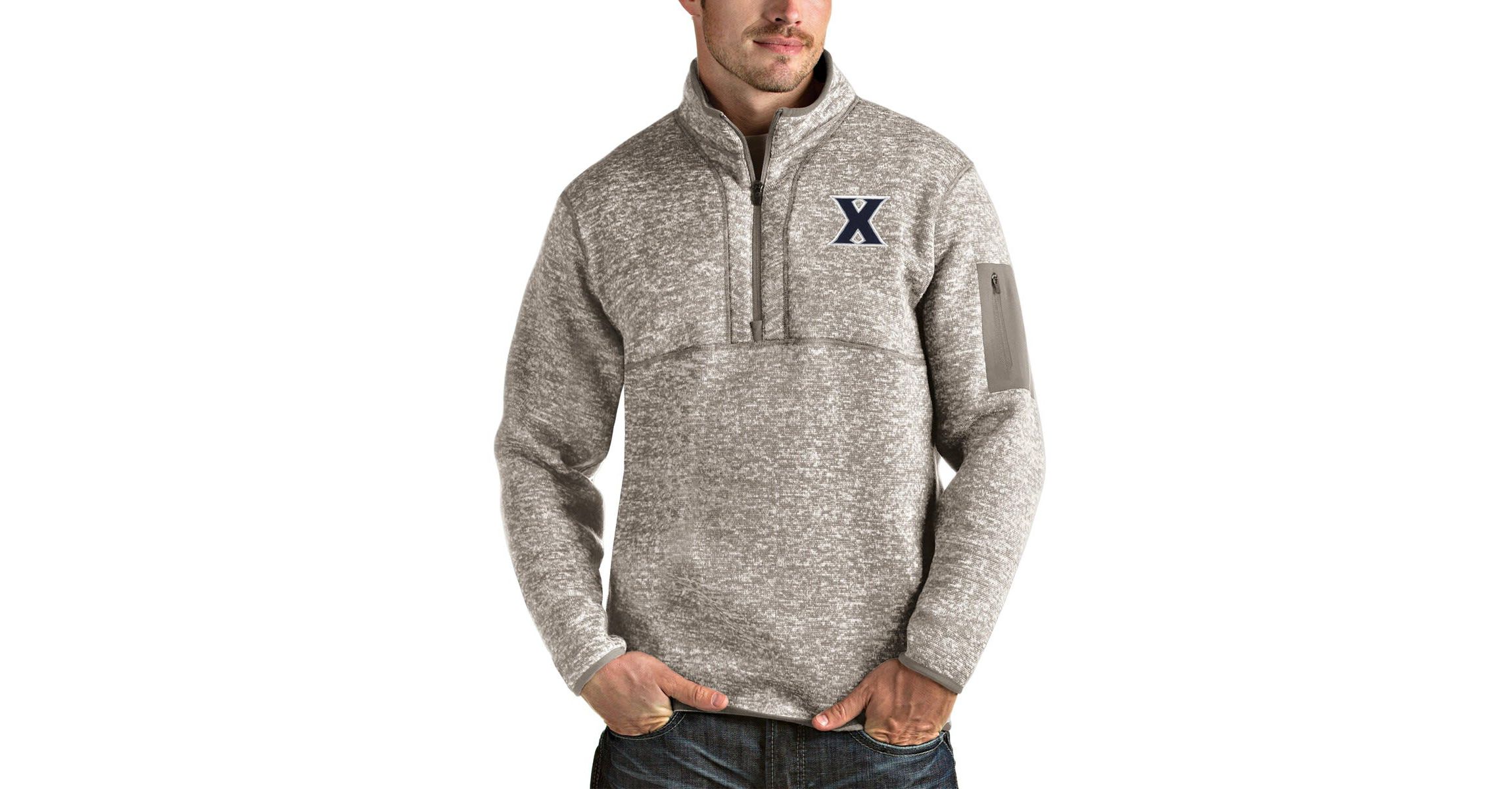 NCAA Xavier Musketeers Fortune Half-Zip Pullover Jacket