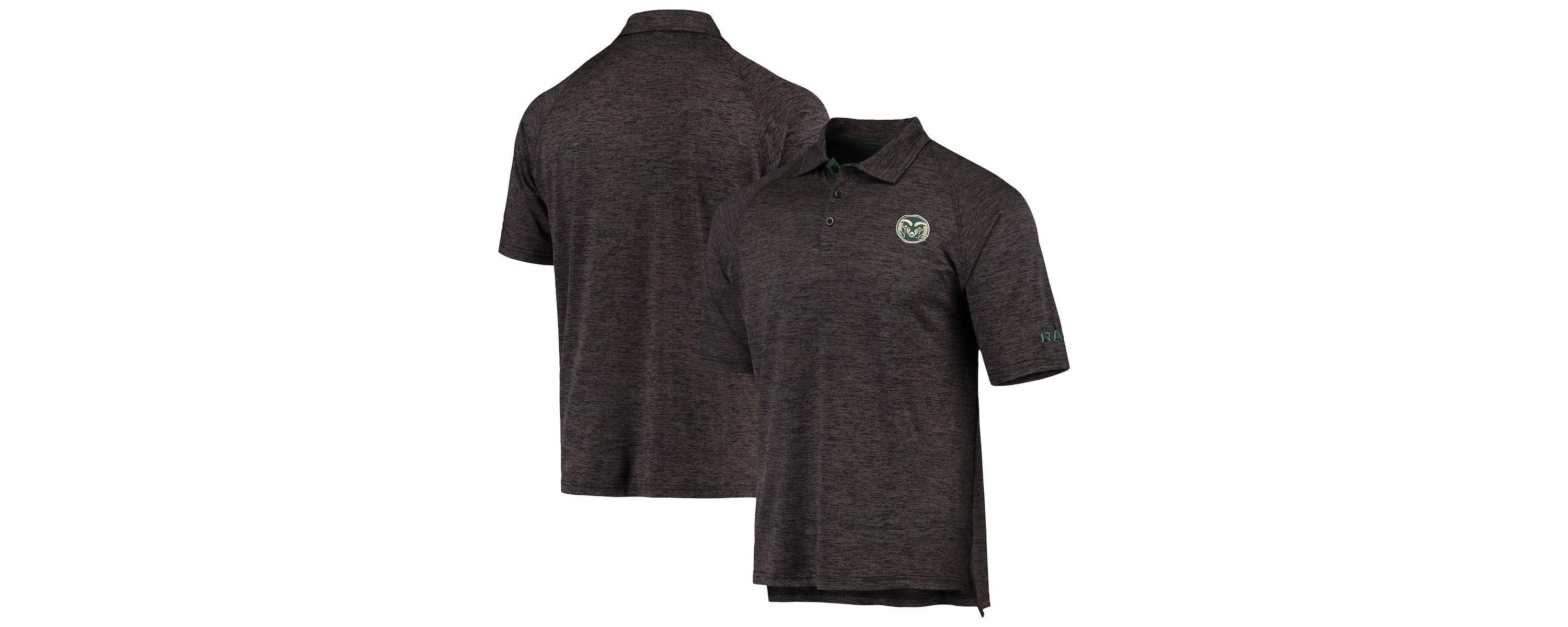 NCAA ed Colorado State Rams Logo Down Swing Polo