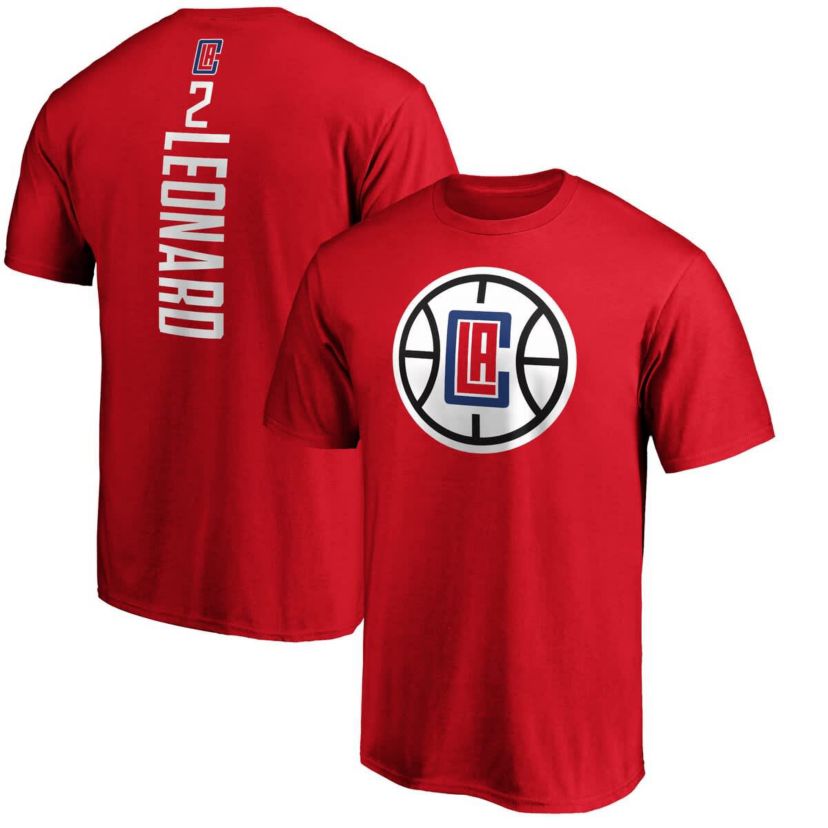 Los Angeles Clippers NBA Fanatics Kawhi Leonard LA Clippers Team Playmaker Name & Number T-Shirt