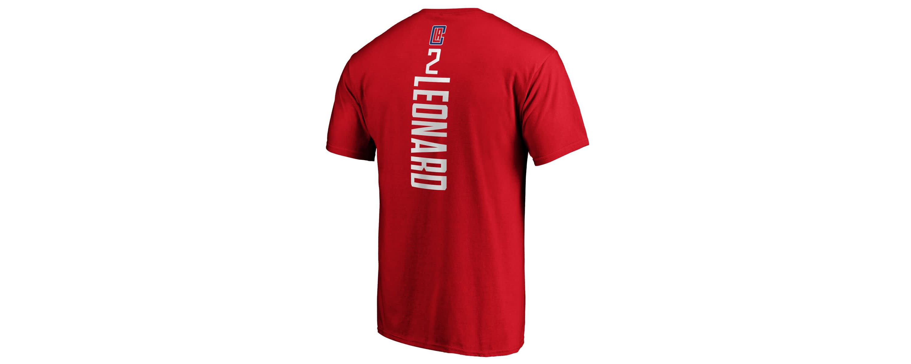 Los Angeles Clippers NBA Fanatics Kawhi Leonard LA Clippers Team Playmaker Name & Number T-Shirt