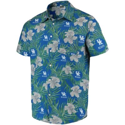 NCAA Kentucky Wildcats Floral Button-Up Shirt